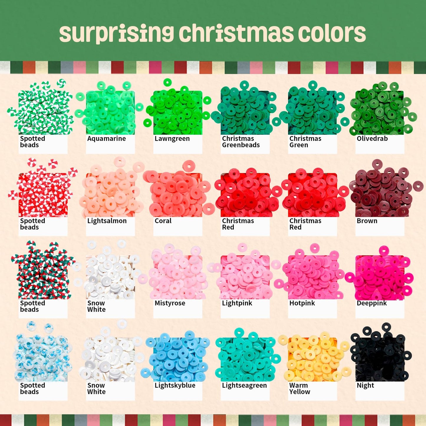 Gionlion Christmas Bracelet Making Kit, Clay Beads Friendship Bracelet Kit Christmas Crafts Gifts for Girls Ages 6-12, Gold Beads Charm Bracelet Maker Set Preppy Jewelry Making Kit Gifts for Teen