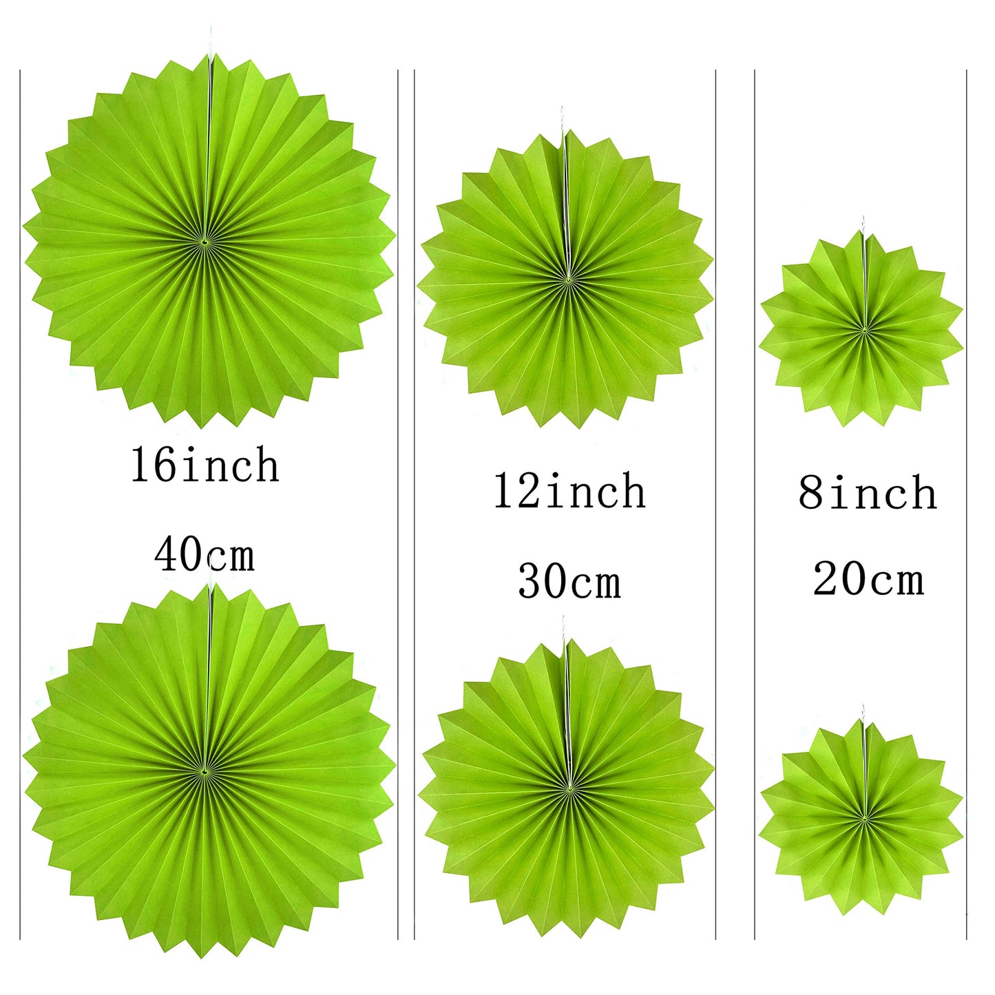 Black Green Party Hanging Paper Fans Decorations - Tropical Jungle Animal Birthday Party Ceiling Hangings Graduation Bachelorette Party Photo Booth Backdrops Decorations, 12pc