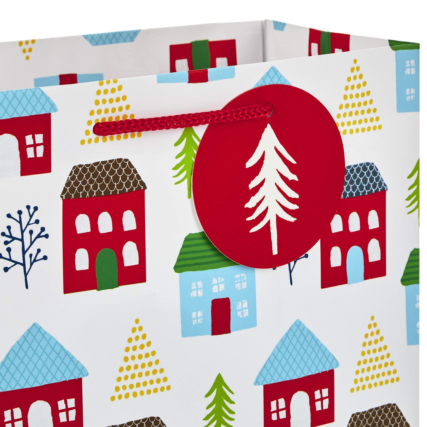 Hallmark 9" Medium Christmas Gift Bag Bundle, Merriest Christmas (Pack of 6, 3 Designs)