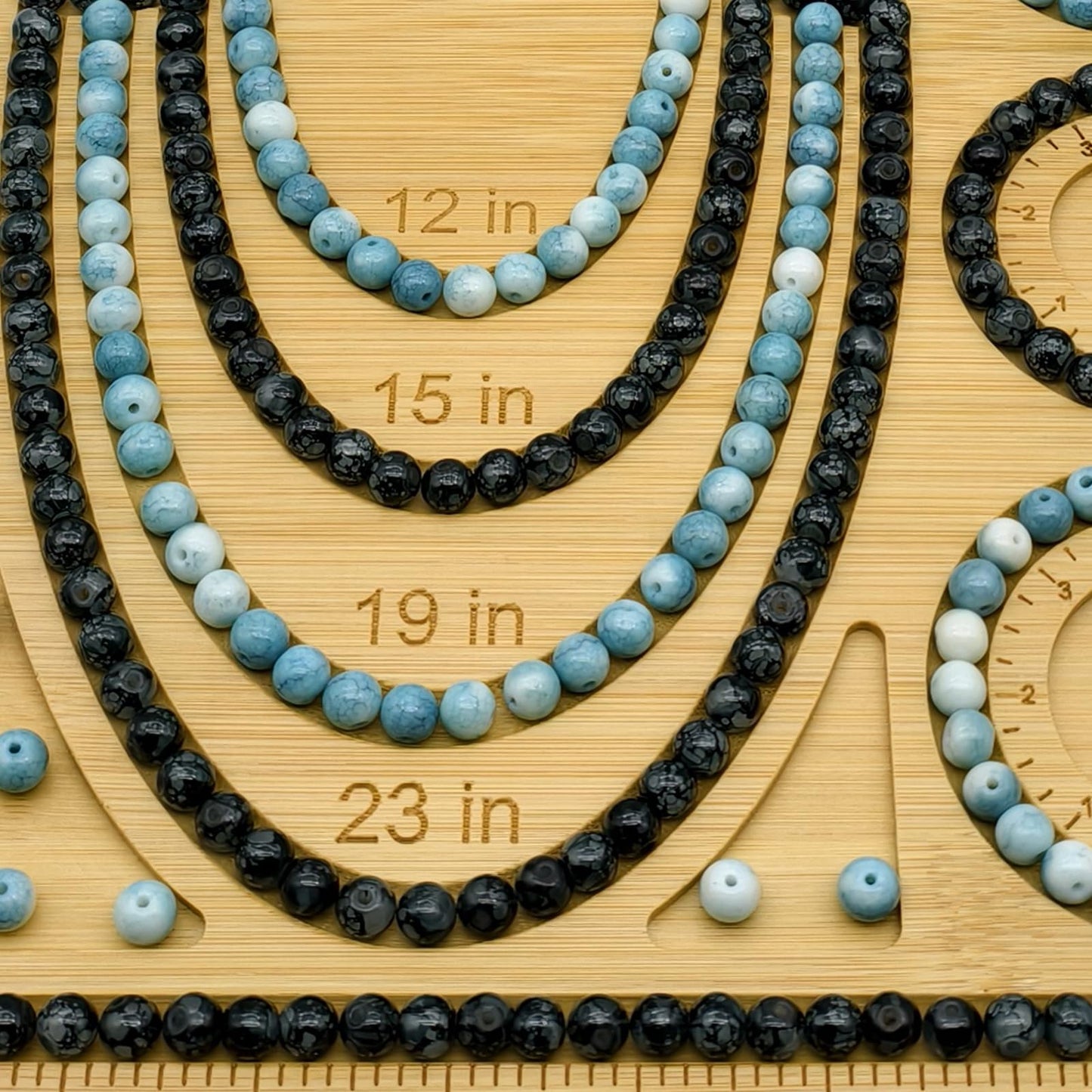Bead Boards for Jewelry Making, Bamboo Beading Board for Bracelet & Necklace, Jewelry Making Supplies,Bead Tray Supplies