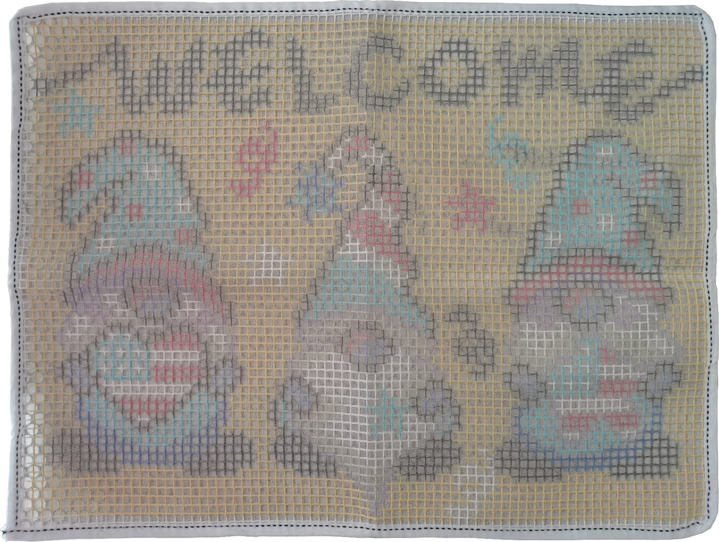 Latch Hook Kits for Adults Kids DIY Needlework Doormat Creative Gift Home Decoration 20.5Inch X13.8Inch (Brown)