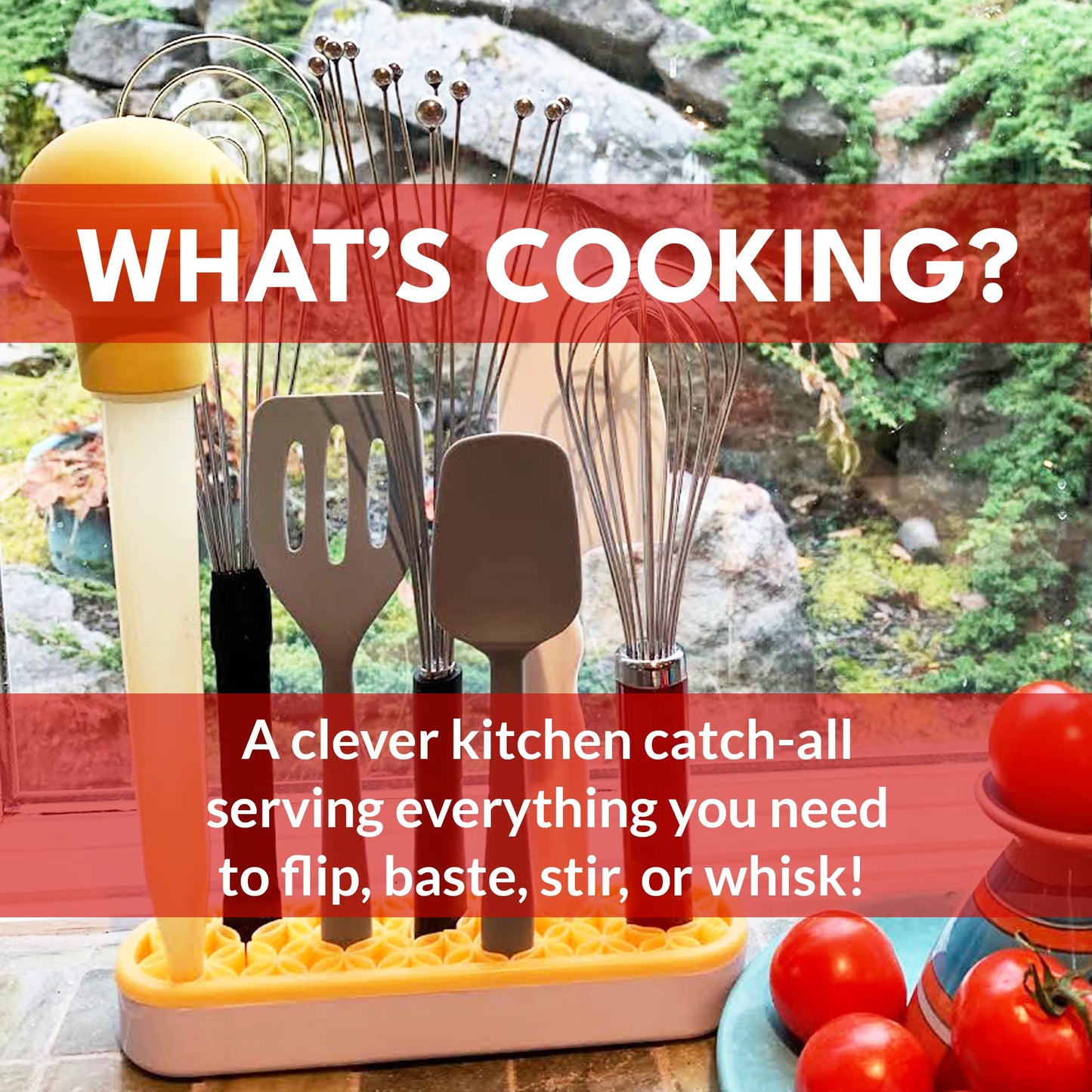 Madam Sew Upright Sewing Tools Caddy Desktop Organizer for Craft and Quilting Supplies Holds Scissors, Seam Rippers and Markers – Tabletop Sewing Accessories Storage Organizer (Red)