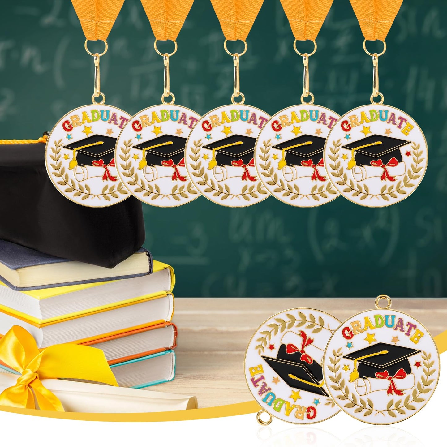 Kindergarten Graduation Medal for Kids Preschool Pre-k Graduation Award Medals with Neck Ribbon for School Student Graduation Party Gifts Favors(Metal, 2 Inch)