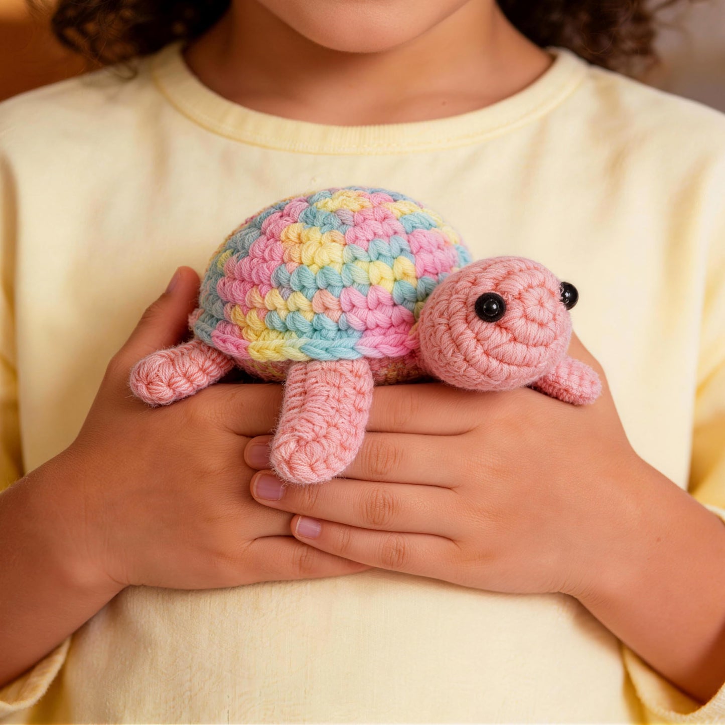 Crochetta Crochet Kit for Beginners, Beginner Crochet Kit for Adults with Step-by-Step Video Tutorials, DIY Crochet Animal Kits Knitting Supplies, 3 Pack Turtle (40%+ Yarn)