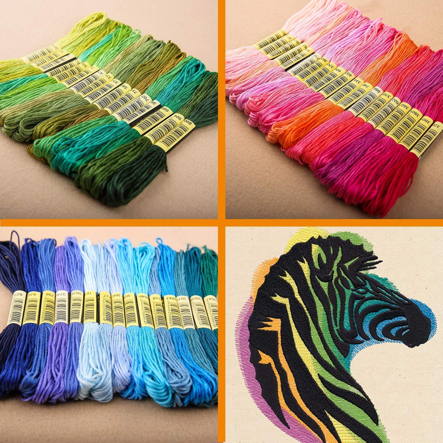 Embroidery Thread Floss 140 Colors Skeins Friendship Bracelet String Making Bracelets Cross Stitch Kit Supplies Thin Yarn Sewing Patterns Cotton Strings Crochet Braces Wrap Rainbow Crafts