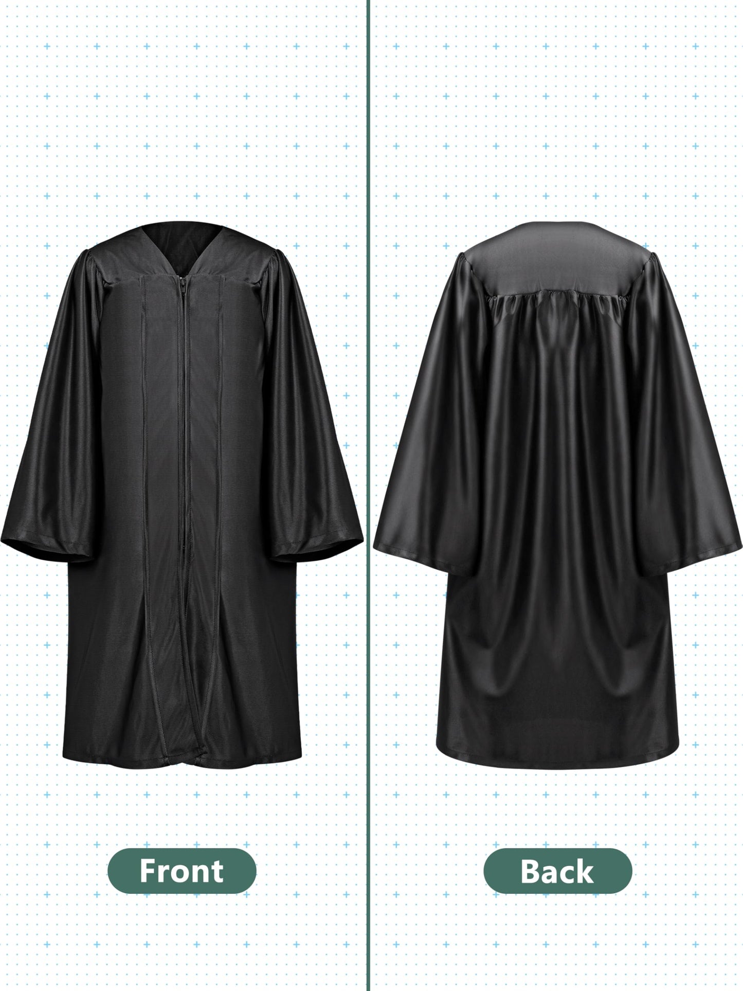 QZYL Kindergarten Graduation Cap and Gown Set, 2025 Kids Graduation Outfit with Tassel and Certificate for Kindergarten