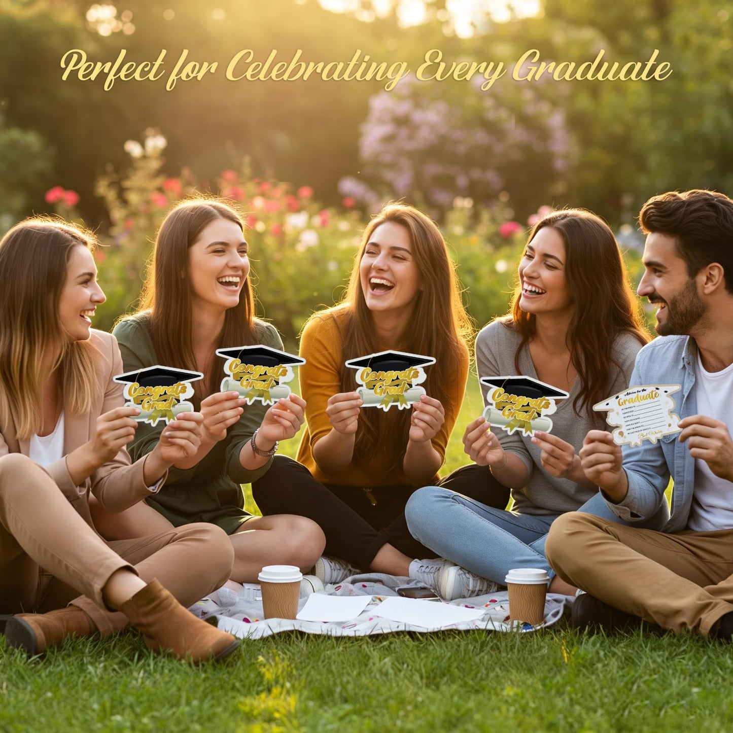 FaCraft 36PCS Graduation Advice Cards for Graduate 2026 - High School Senior School College University Graduation Party Grad Parties Supplies Favors Decorations Best Wishes & Advice for the Graduates