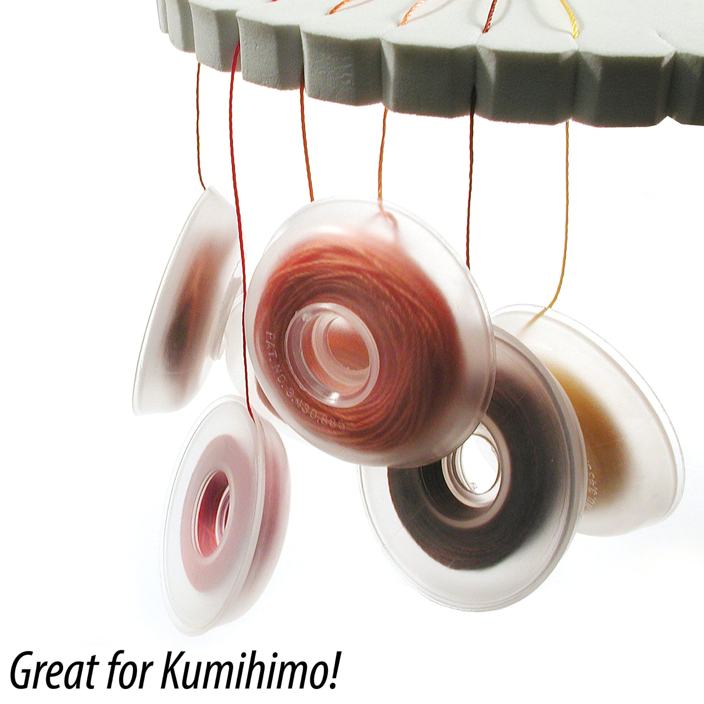 The Beadsmith Bob-EEZ Cord Management – No-Tangle Thread Bobbins – 2-1/2”, Bag of 8 Pieces – Storage Organization – Jewelry Tools for Kumihimo Braiding and Macrame Designs
