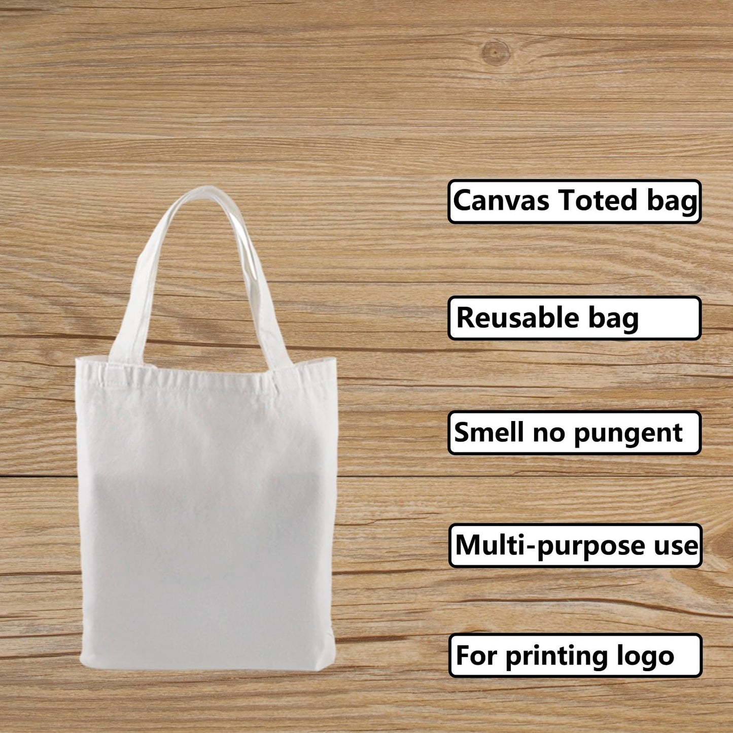 OKBA 10 pcs Sublimation Tote Bags,polyester tote bags for sublimation, DIY customization blank canvas tote bags 12.2 * 14.2 in (creamy white)