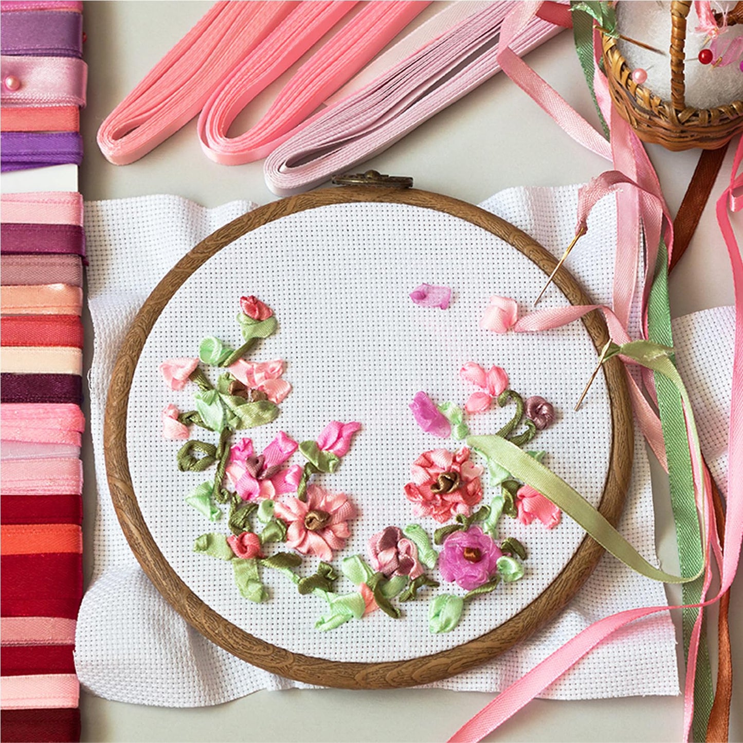 12 PCS Aida Cloth 14 Count, 4 Sizes White Cross Stitch Fabric for Craft Embroidery, Classic Reserve Aida Cloth for Embroidery Beginner, Needlework, Cross Stitch (5.9 to 11.8inch)