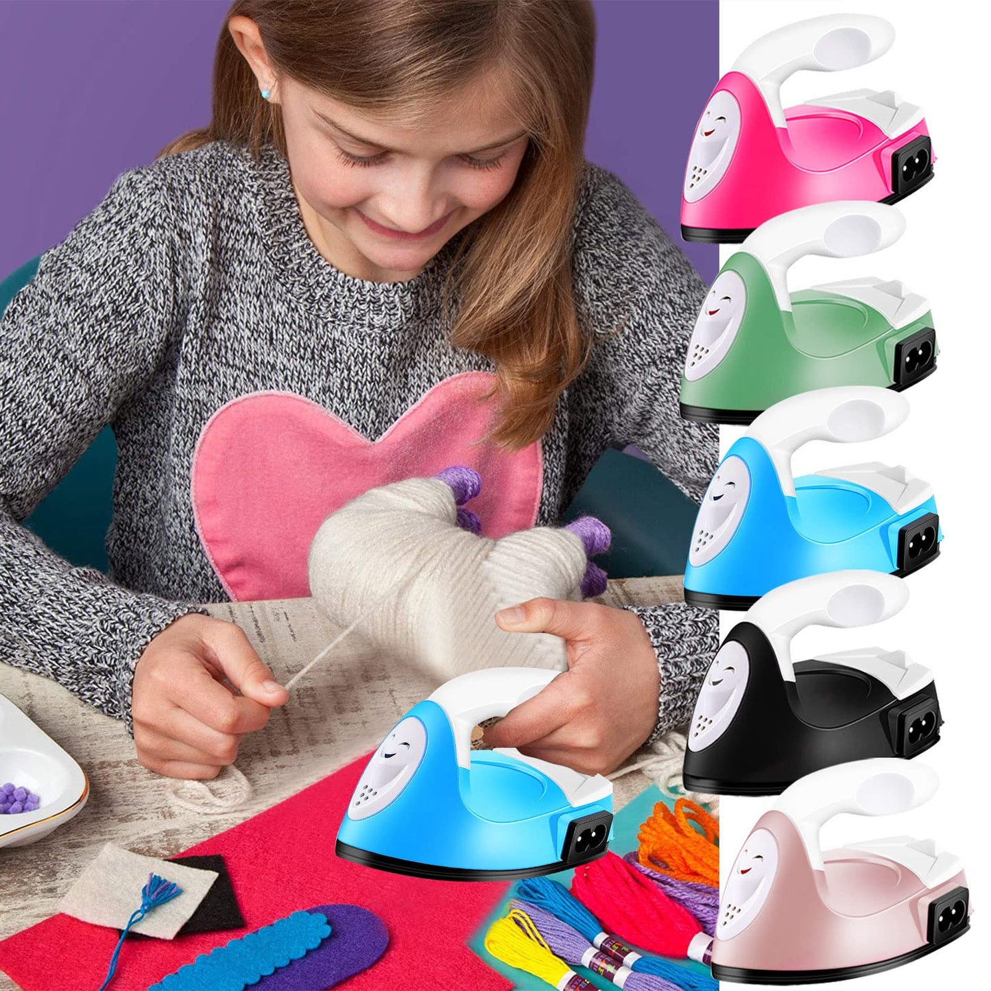 Mini Craft Iron Mini Iron Press,Mini Heat Press Machine for T Shirts Shoes and Hats Small Heat Transfer Vinyl Projects,Portable Travel Irons Mini Heat Press Crafting Craft Clothes