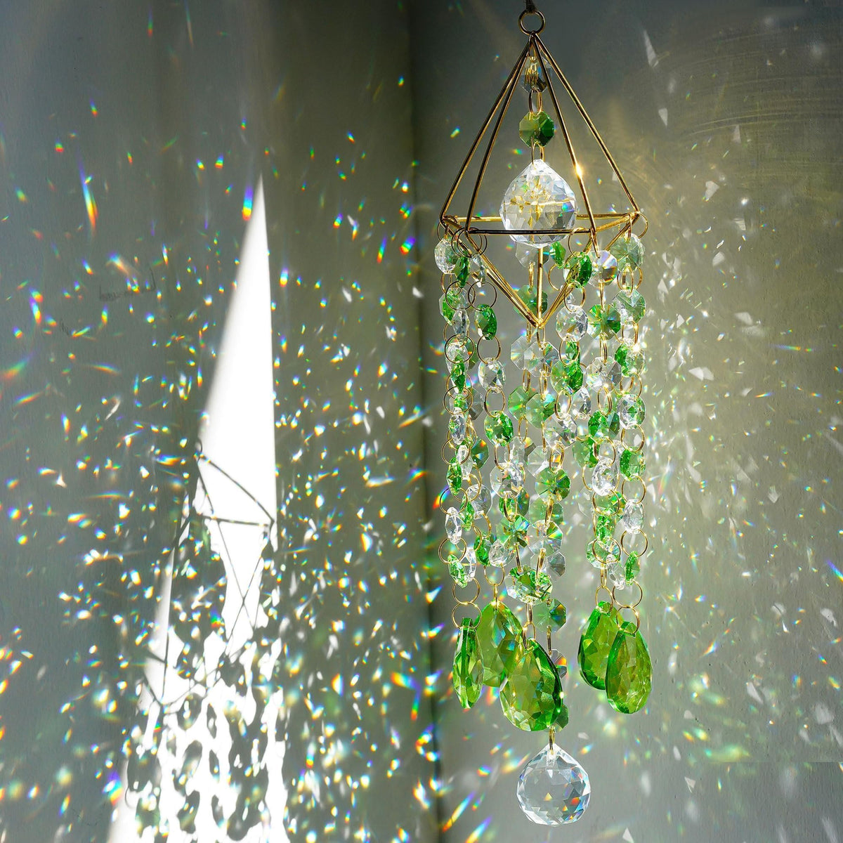Crystal Suncatcher Glass Wind Chimes Style Sun Catchers Indoor Window