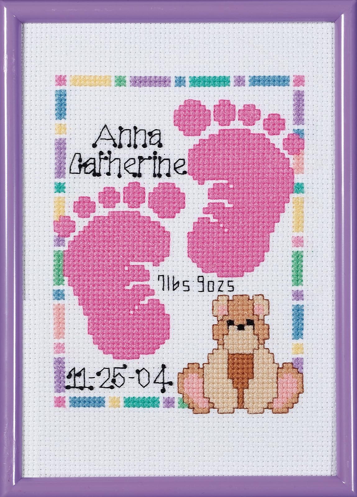 Baby Footprints Counted Cross Stitch Kit