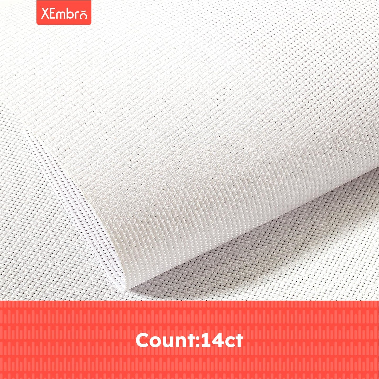 12 PCS Aida Cloth 14 Count, 4 Sizes White Cross Stitch Fabric for Craft Embroidery, Classic Reserve Aida Cloth for Embroidery Beginner, Needlework, Cross Stitch (5.9 to 11.8inch)