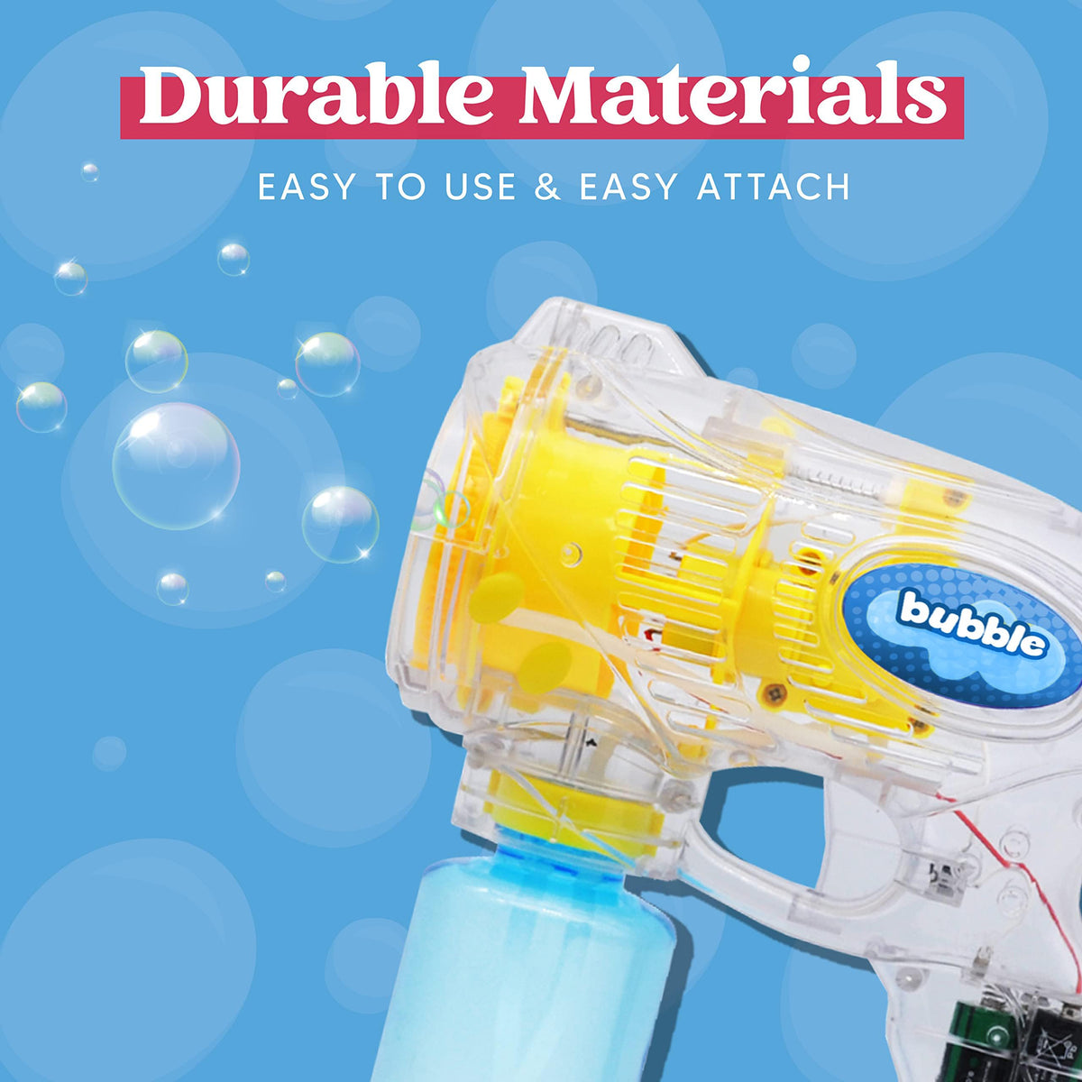3 Packs Bubble Guns with 3 Solutions, Automatic Bubble Maker Blower Machine for Kids, Party Favors, Summer Toy, Birthday, Outdoor & Indoor Activity, Easter