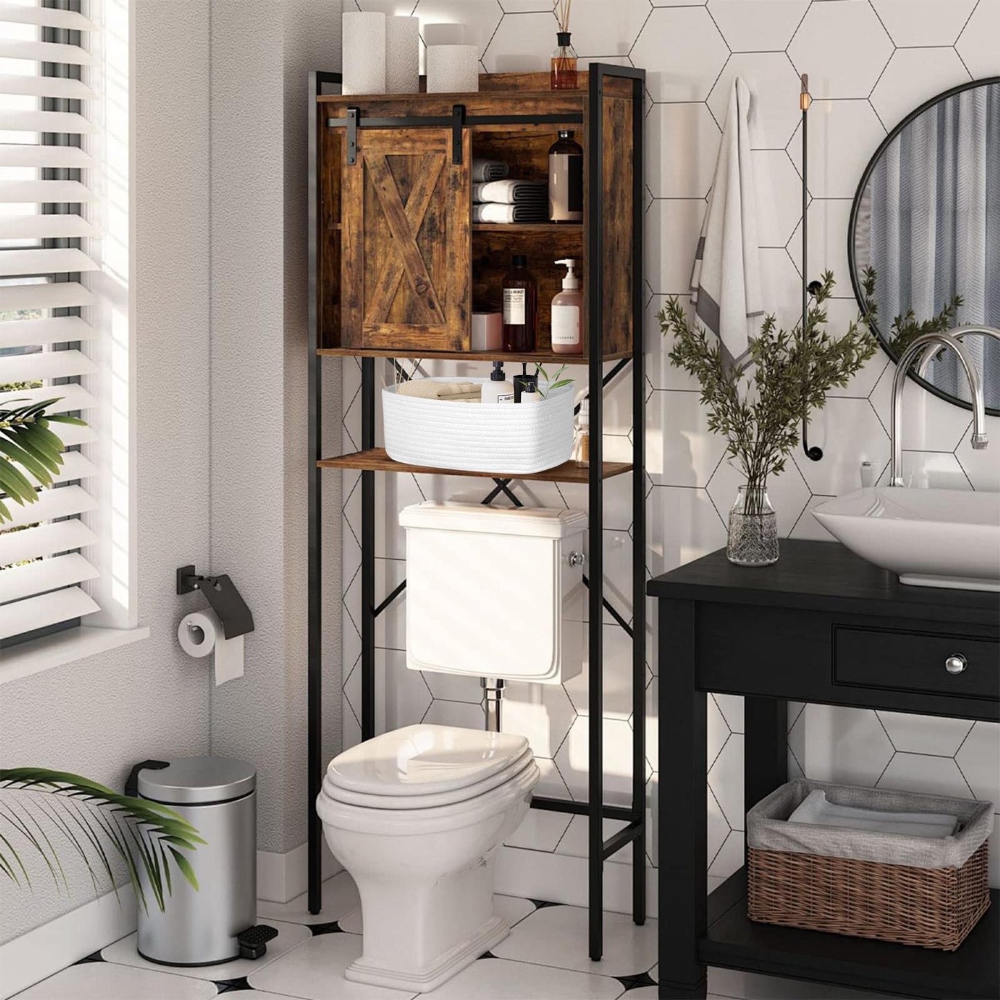 ORGMASTER Small Rope Basket 13" x 8.5" x 5.1", Woven Storage Baskets Closet Organizer Bins, Shelf Boxes for Organizing Home Office, Cat Dog Toy Box, Empty Gift Basket 2 Pack, White