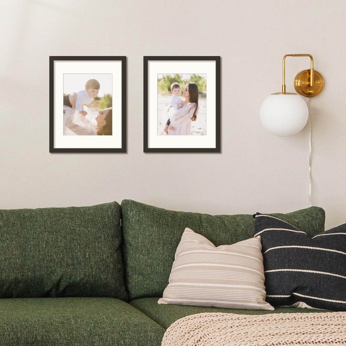 11x14 Picture Frame, Display Poster 8x10 with Mat or 11 x 14 Without Mat, Wall Gallery Photo Frames, Black, 2 Pack