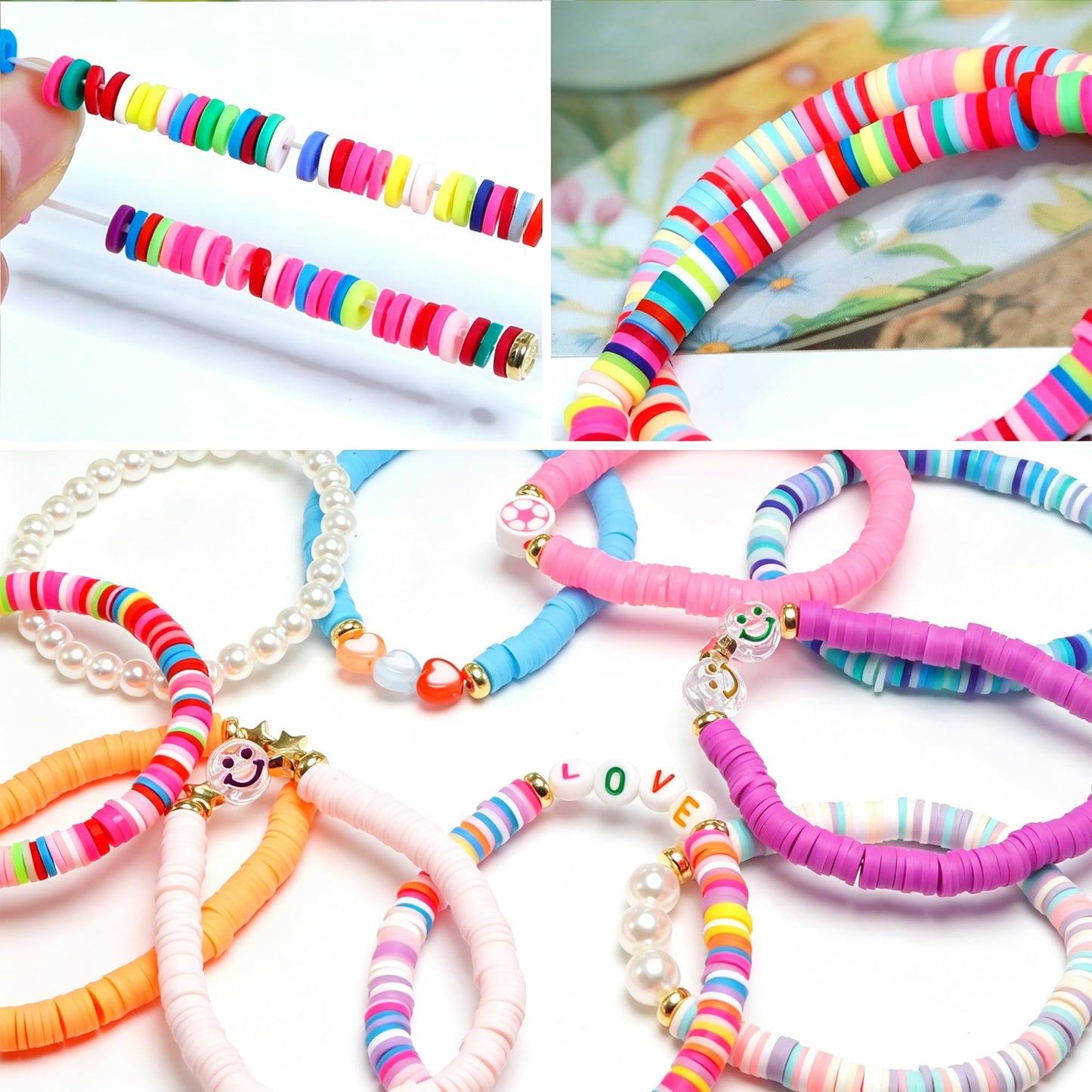CHENSILAIYI 10pcs Friendship Bracelets for Teen Girls & Women: Beaded, Preppy, Beach Styles - Ideal Gifts