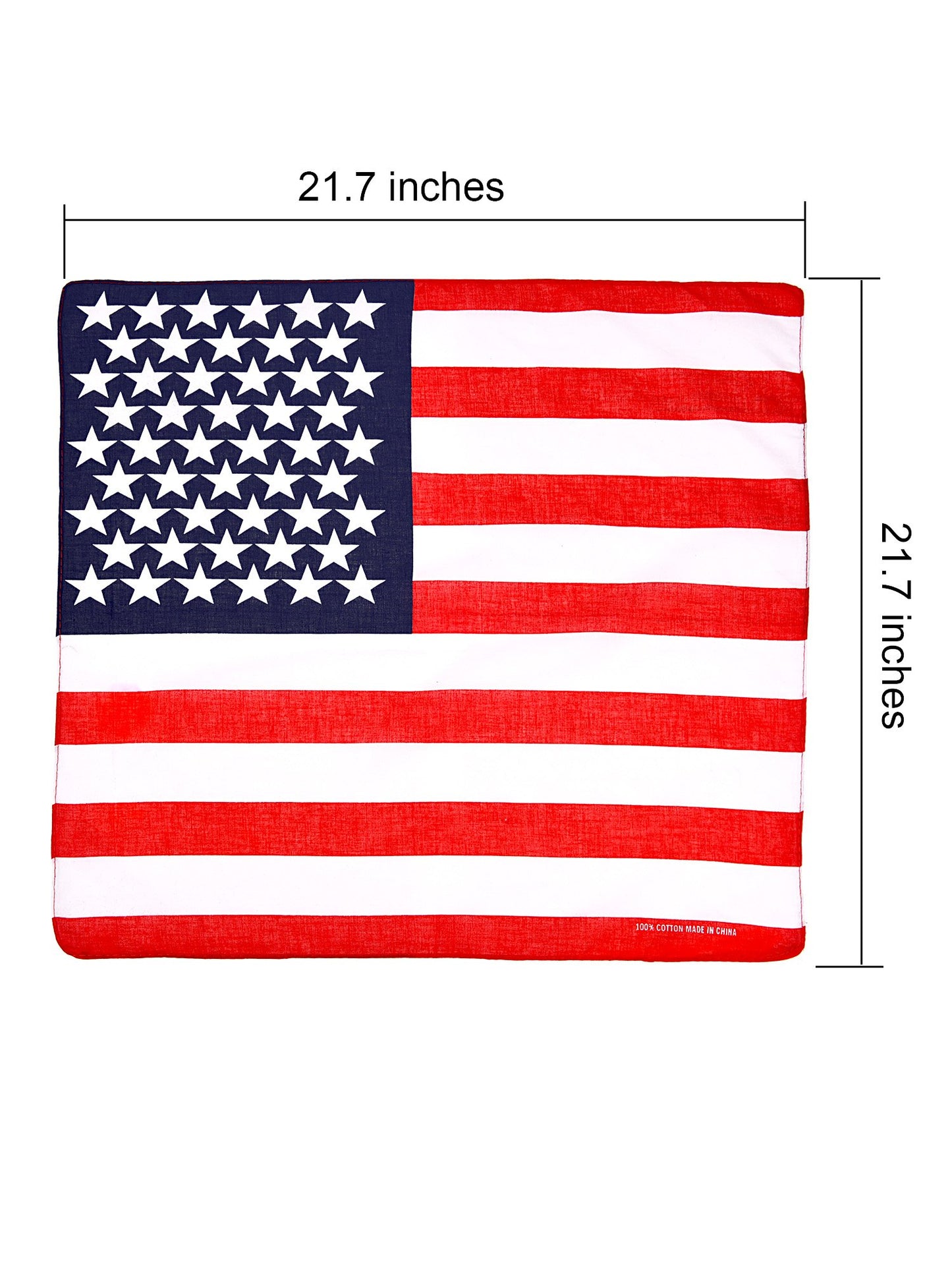 Maxdot American Flag Bandanas USA Memorial Day Flag Headband Kerchief Unisex Cowboy Bandana 4th of July Patriotic Accessories
