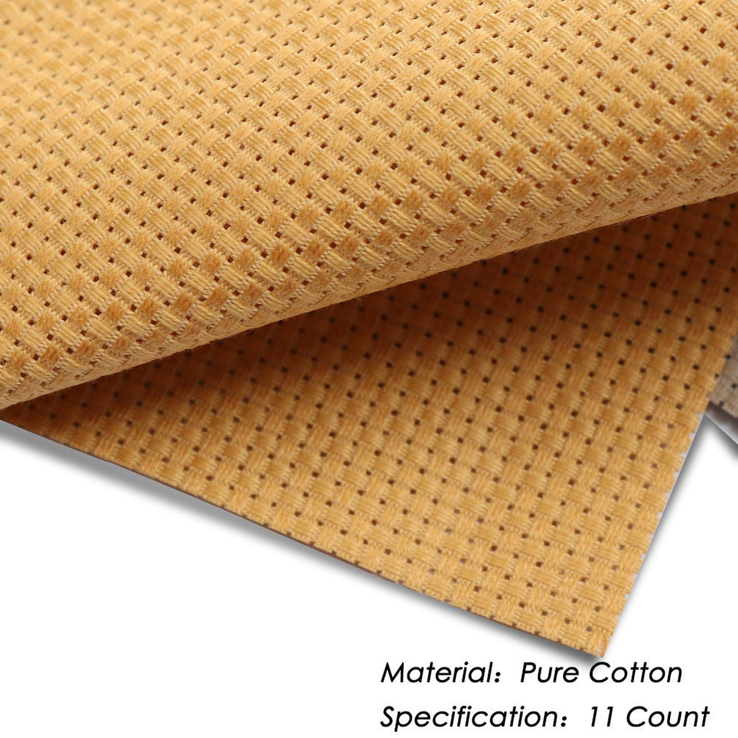 11pcs Cross Stitch Fabric DIY Cross Stitch Aida Cloth Fabric for Embroidery DIY Handmade Art Craft (5.9×5.9in)
