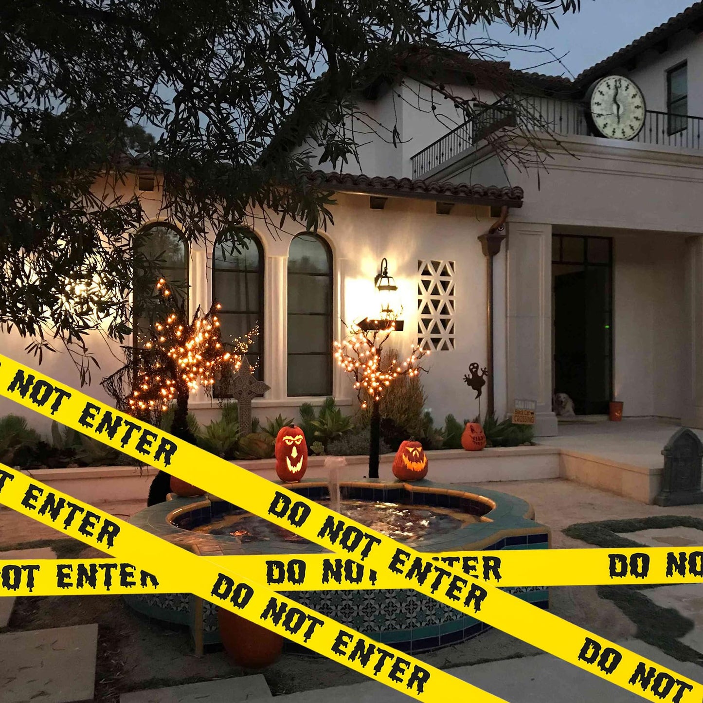 Halloween Decorations Caution Tape,1.9 inch x 82 feet Halloween Caution Tape Halloween Tape,Do Not Enter Tape,Scary Hazard Warning Tape for Crime Scene Halloween Party Decorations Indoor Outdoor