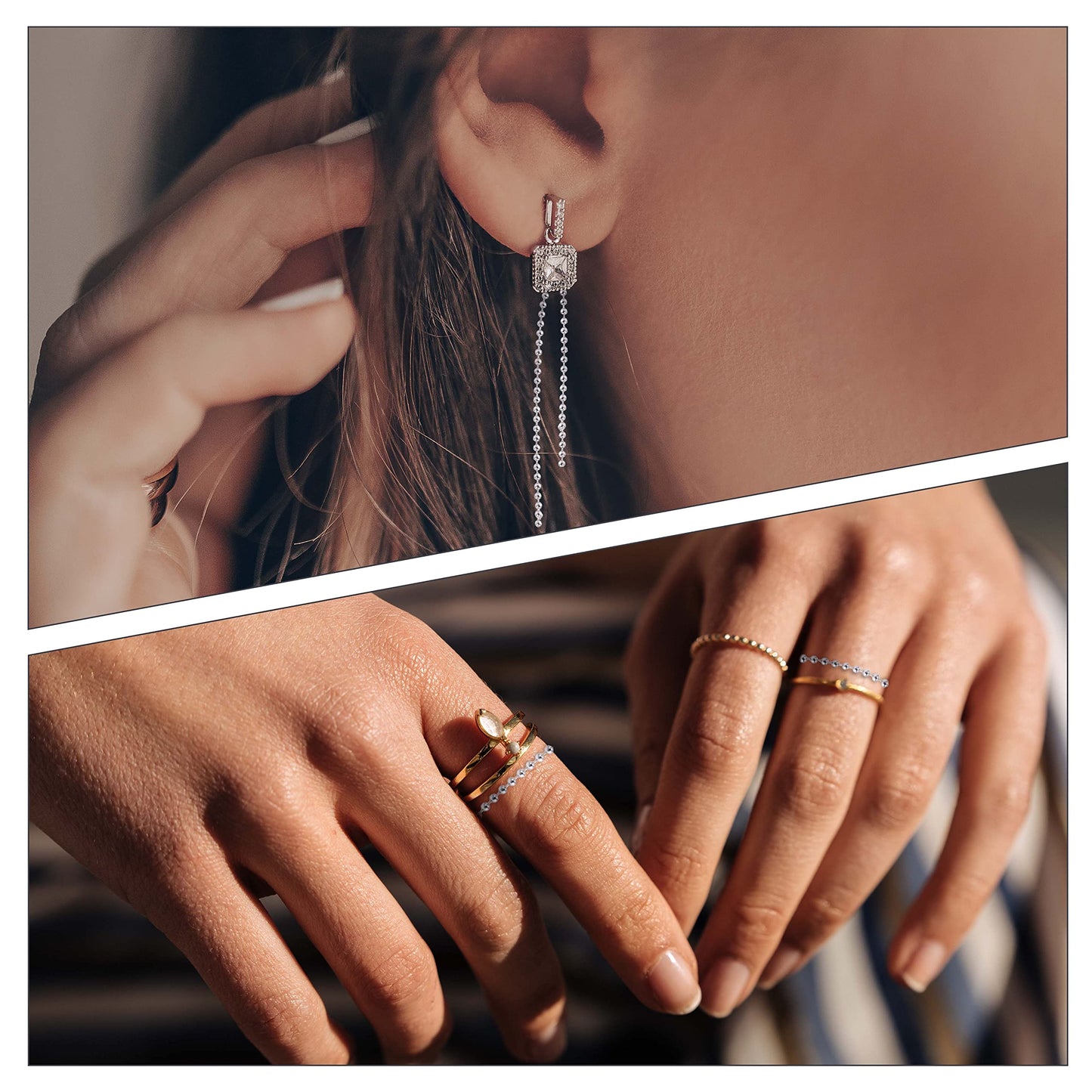 PP OPOUNT 53 Feet Ball Bead Chain, 1.5 mm Adjustable Pull Chain Beaded with 50 PCS Matching Connectors, Stainless Steel Bead Chain for Jewelry Making Necklace Keychain Dog Tag Chain