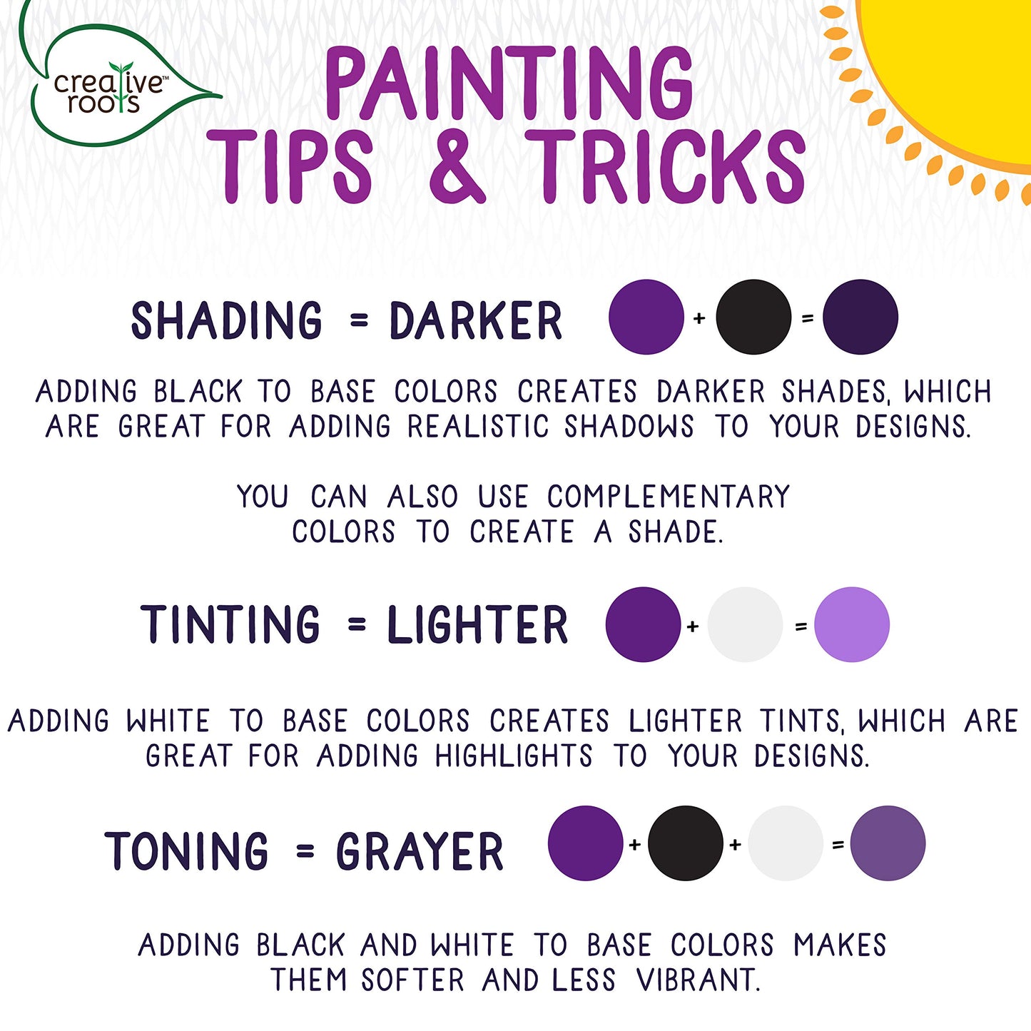 Creative Roots Paint Your Own Stepping Stones Multipack with Butterfly, Unicorn, & Heart, 3 Ceramic Stepping Stones (7 Inch Each), 18 Acrylic Paints, 3 Paintbrushes, Ages 8+