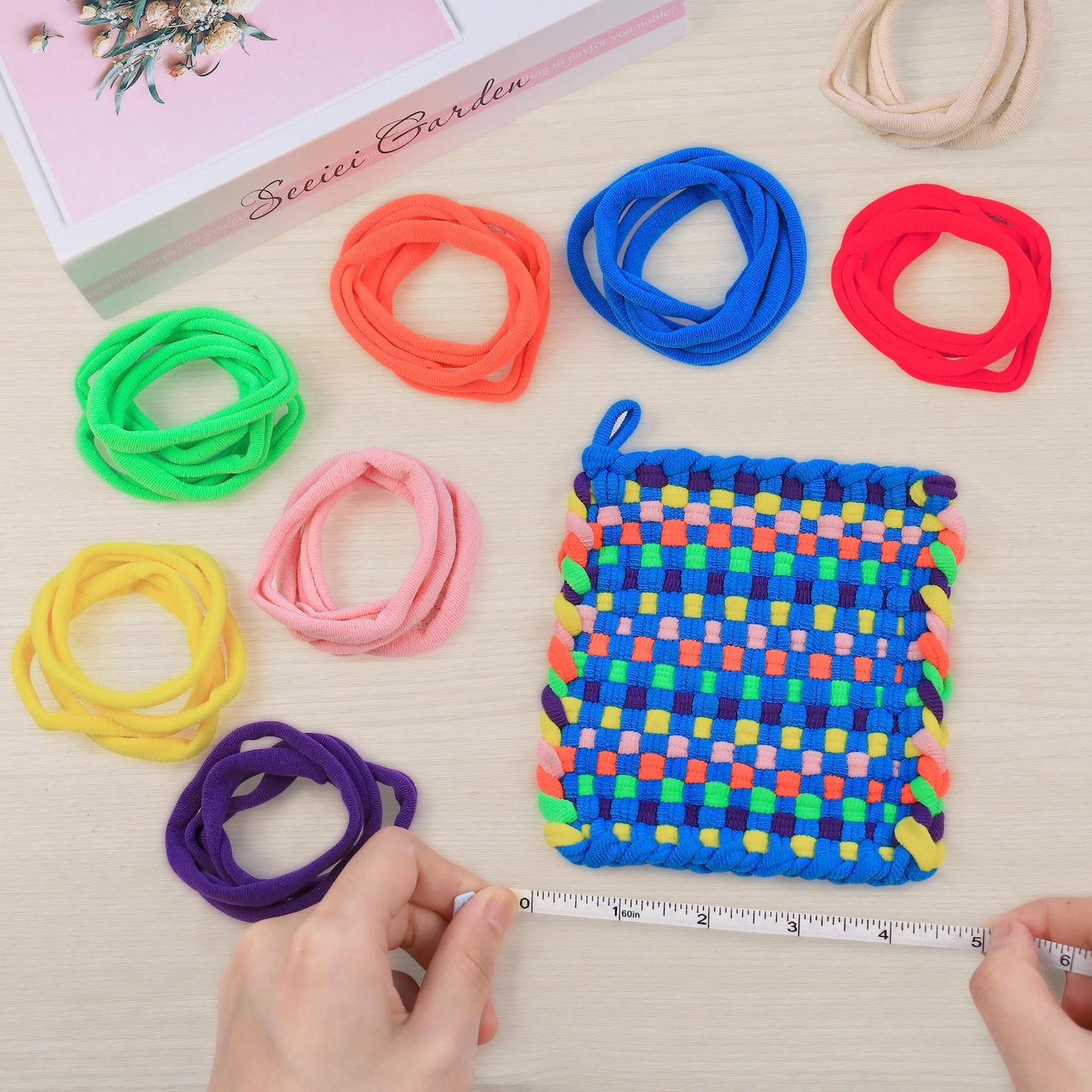 IQKidz 224 PCS Loom Loops Refill for Potholder Weaving Loom Kit Toys, Elastic DIY Arts and Crafts Loops Supplies for Kids Beginners, Perfect Birthday Gifts for 5 6 7 8-12 13 Year Old Girls