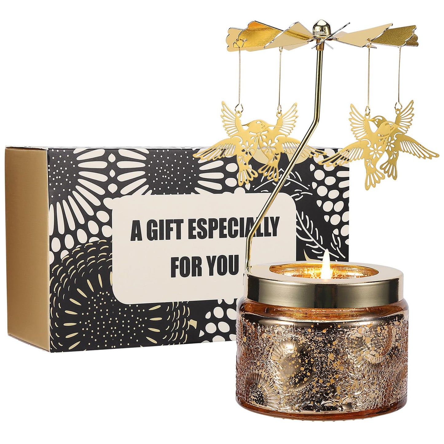 Hummingbird Gifts for Women, Birthday Gifts for Mom Daughter Sister Wife, Unique Easter Gift for Friend Women, Rotatable Scented Candles Gift for Mothers Day Anniversary Christmas