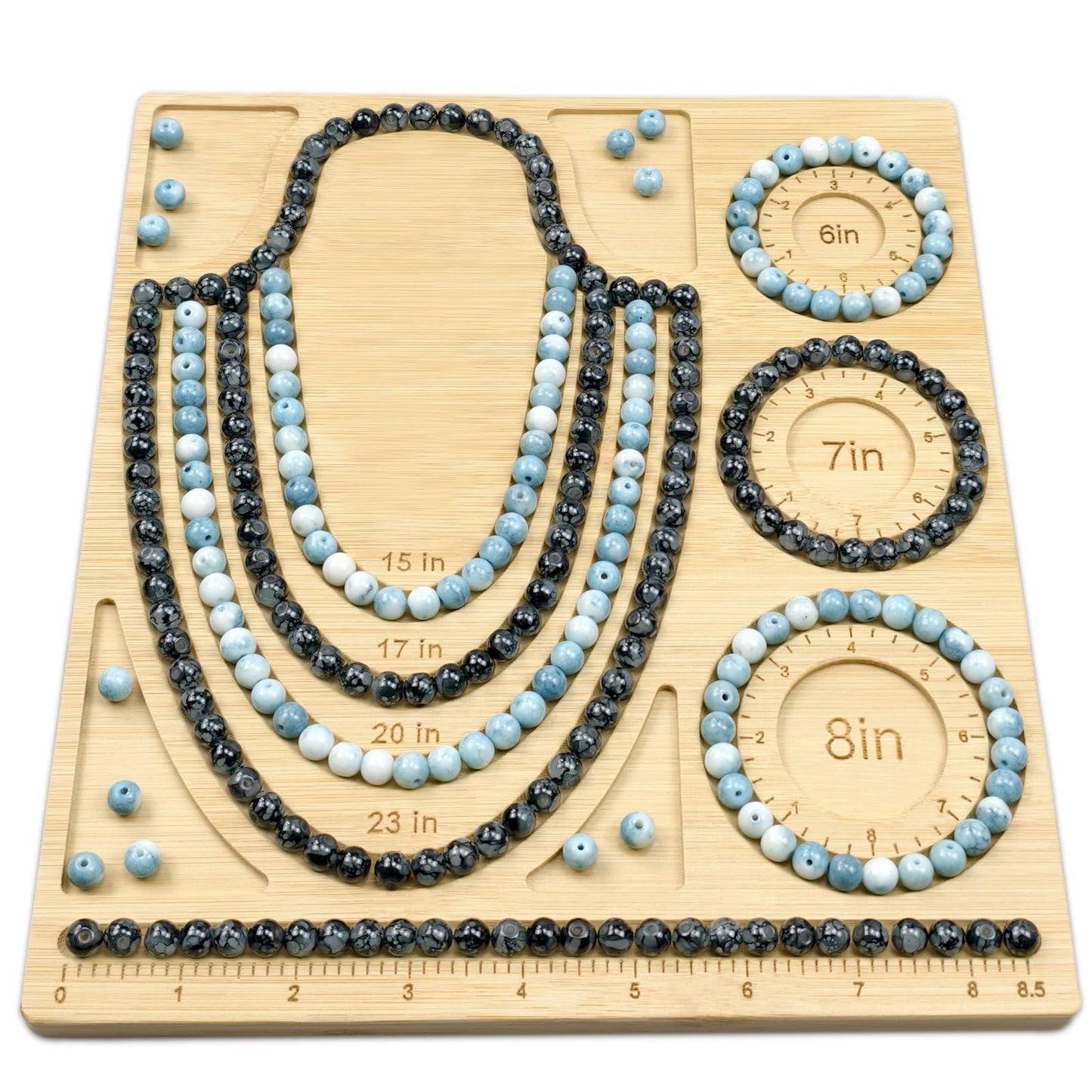 Bead Boards for Jewelry Making, Bamboo Beading Board for Necklace & Bracelet, Jewelry Making Supplies,Beading Supplies