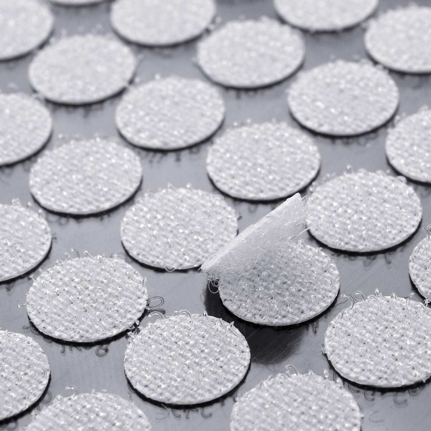 JANYUN 1008pcs Self Adhesive Dots,2/5" 10mm Diameter Sticky Dots Back Dots Hook and Loop Tapes White Classroom Office Home