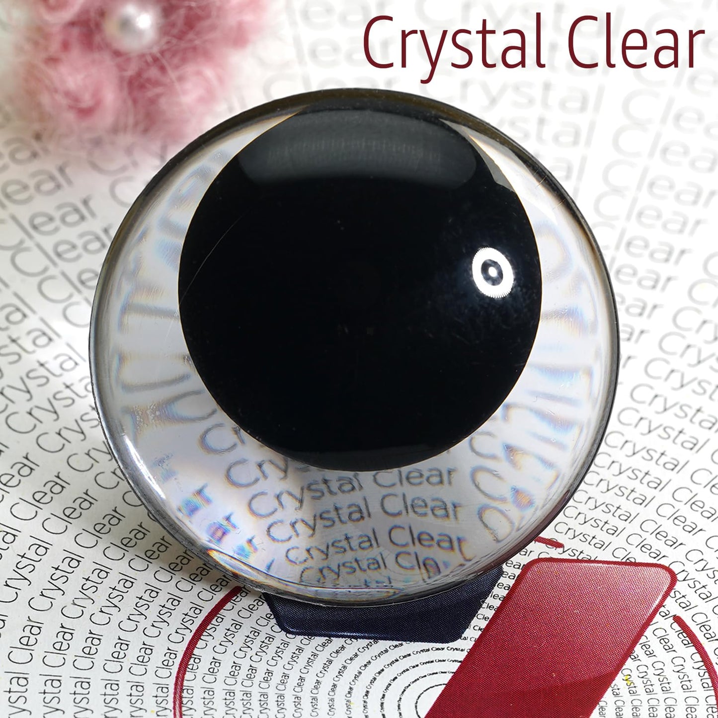 SEVENSUN 16mm Sparkling Off-Centered Glitter Safety Eyes, 3D Moon Glitter Eyes with Washers, Doll Making Stuffed Craft Crochet Safety Eyes for Crocheting Amigurumi