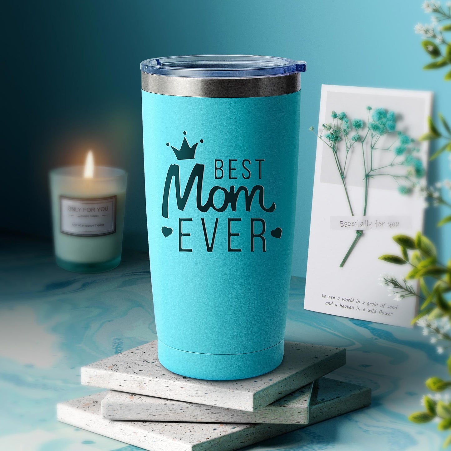 EUASOO Gifts for Mom - Christmas, Birthday, Valentines Day, Mothers Day Gifts for Mom from Daughter Son Kids Husband - Best Mama Gift