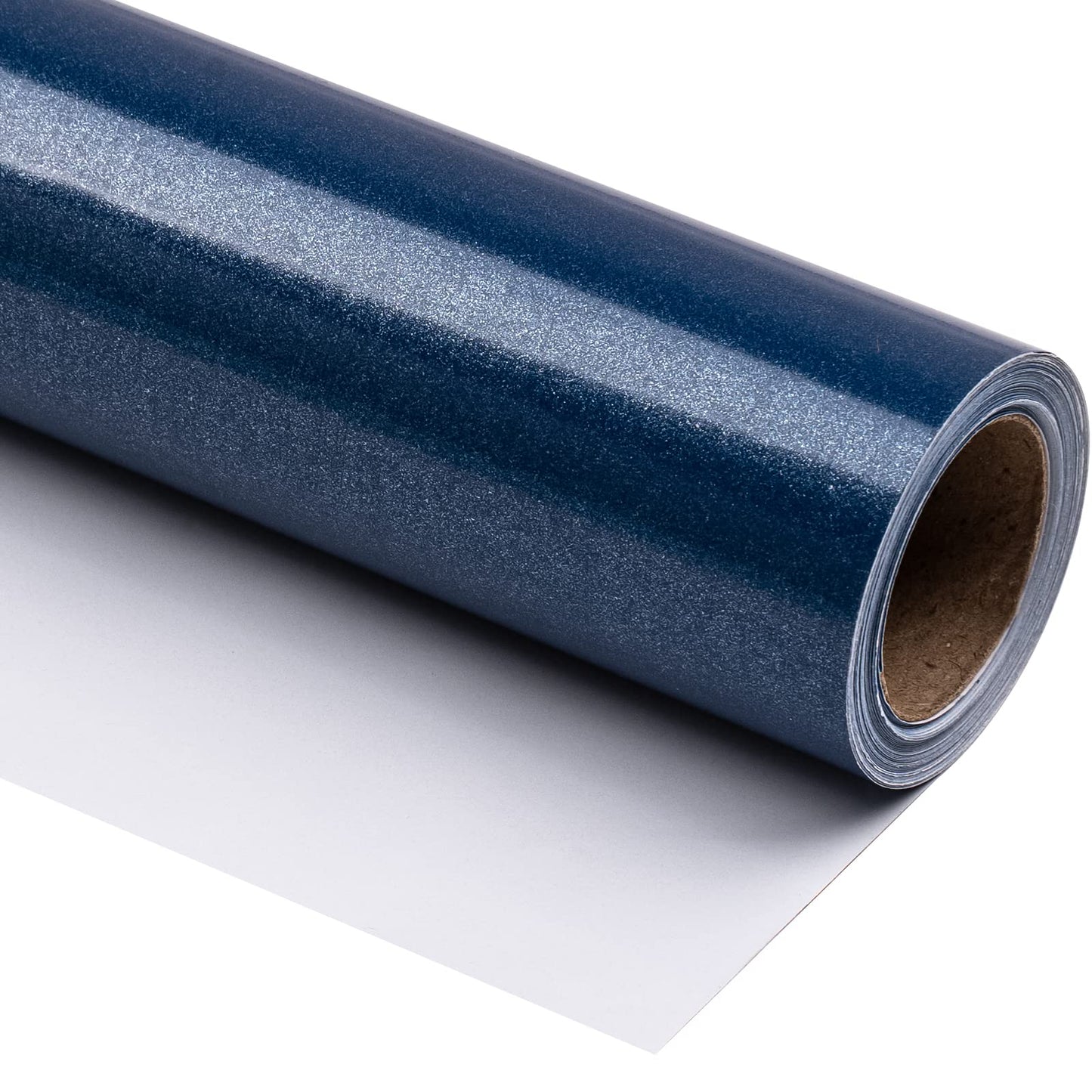 Wrapping Paper Roll - Mini Roll - 17 Inch X 33 Feet - Royal Blue Pearlized Paper for Birthday, Holiday, Wedding, Baby Shower