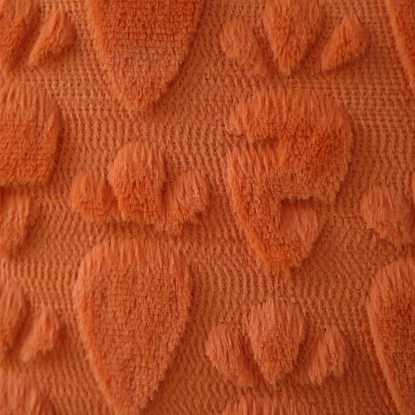 Easter Pillow Covers 18x18 inch Set of 2 Easter Decoration Orange Carrot Soft Plush Faux Fur Jacquard Throw Pillows for Bedroom Sofa Holiday Festivals Home Decor FHJ-08A18