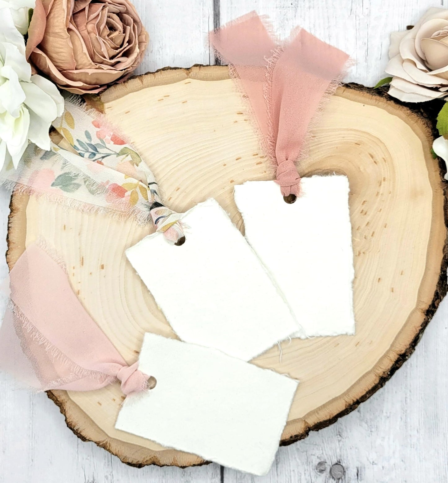 and Things Fringe Chiffon Ribbon 3 Rolls, 1.5 in X 6 yds, 18 yds Total, for Wedding Invitations, Bridal Bouquets, Gift Wrapping, Floral Arrangements, Crafts, (Soft Nude, Deep Nude, Floral)