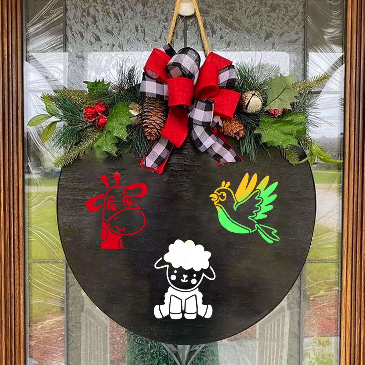 JULMELON Animal Stencils 20Pcs Animal Stencils for Drawing Kid for Painting on Wood Cute Baby Style DIY Art (3 x 3 inches)