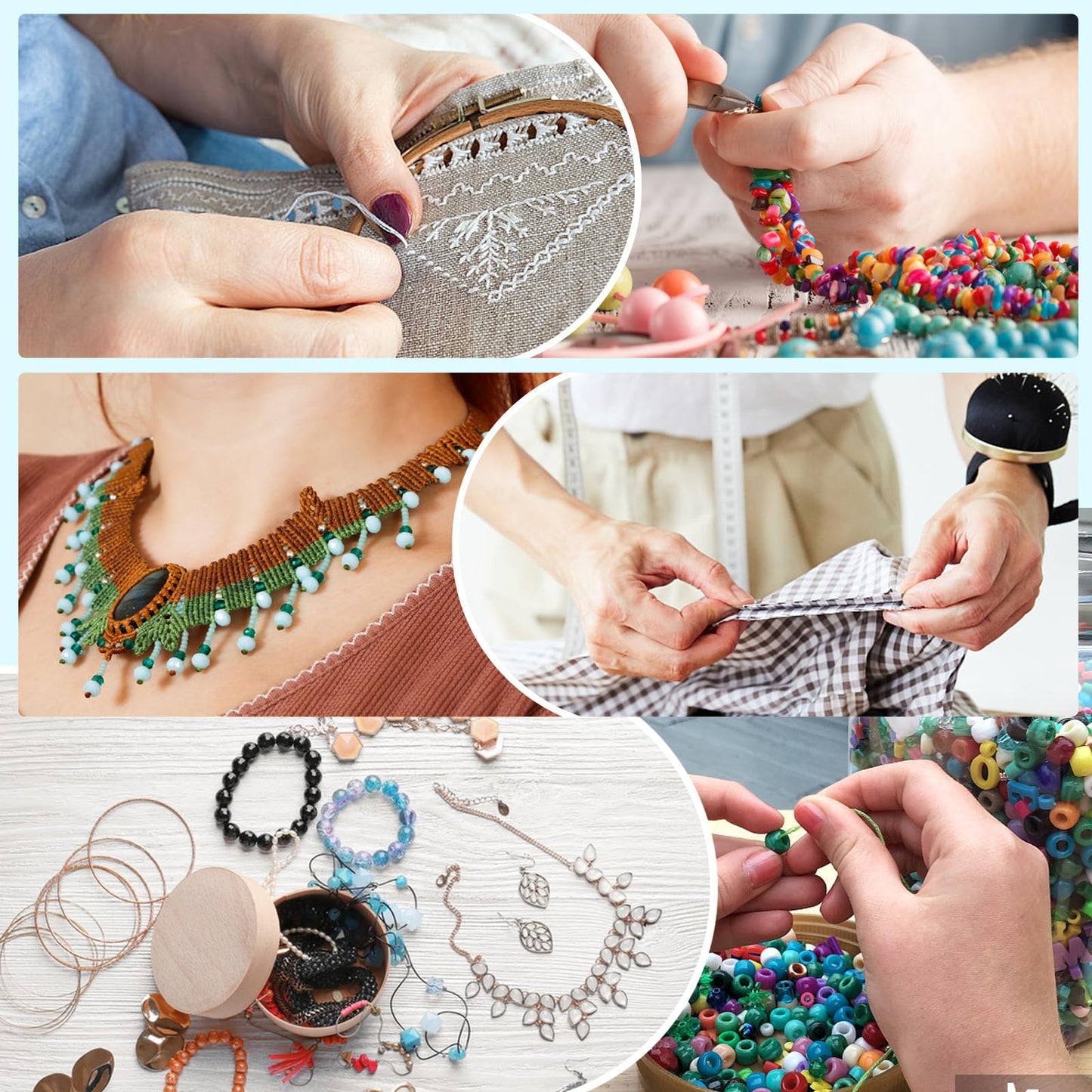 Premier Yarn 0.55mm Beading Thread - 490 Yards Round Polyester Cord, Ideal for DIY Craft, Bracelet Making, Jewelry & Sewing