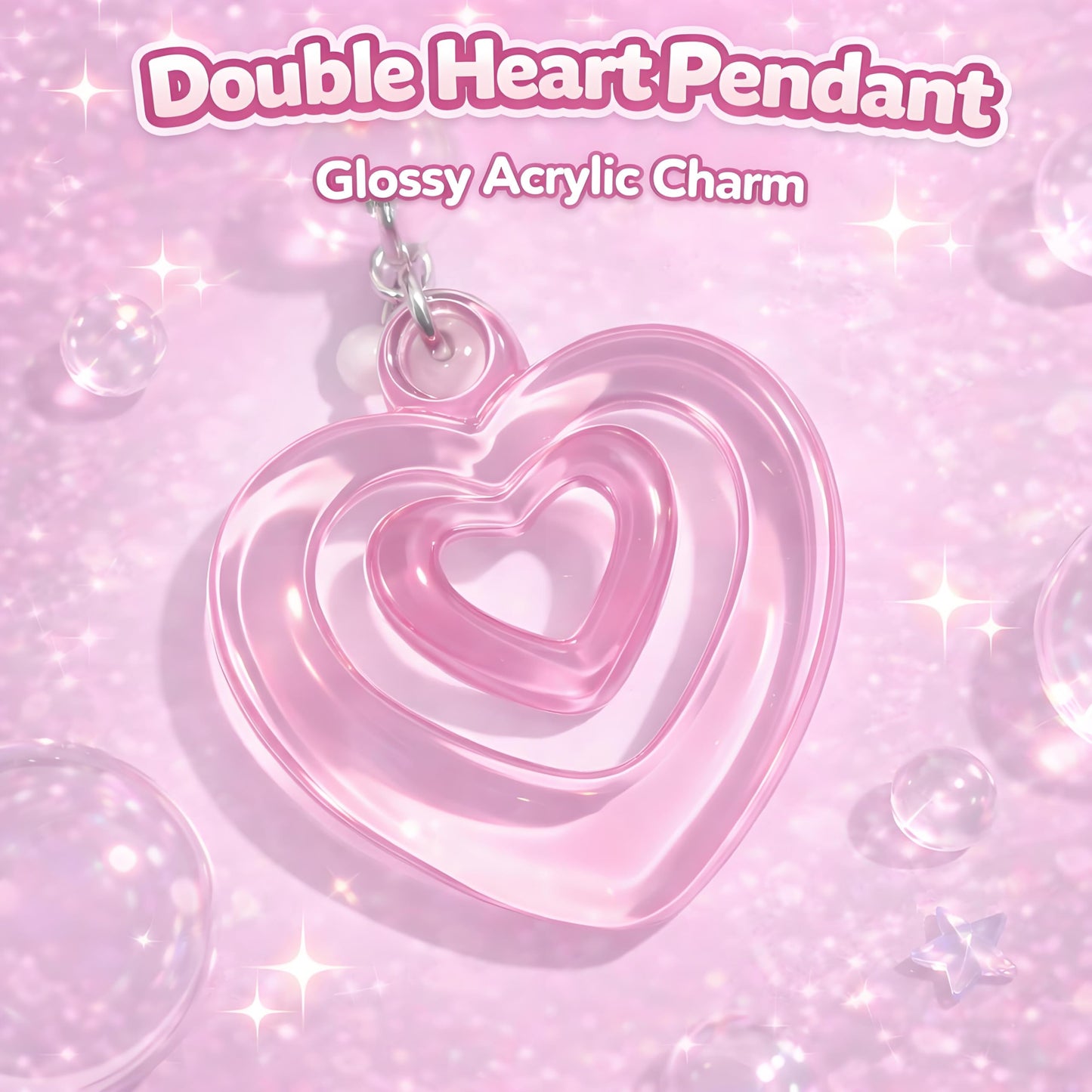AGEN KGEN Novelty keychains Aesthetic Y2K Keychain Charms Stylish Keychains Accessories for Women Bag Purse Gifts (1x Pink Bow Heart)