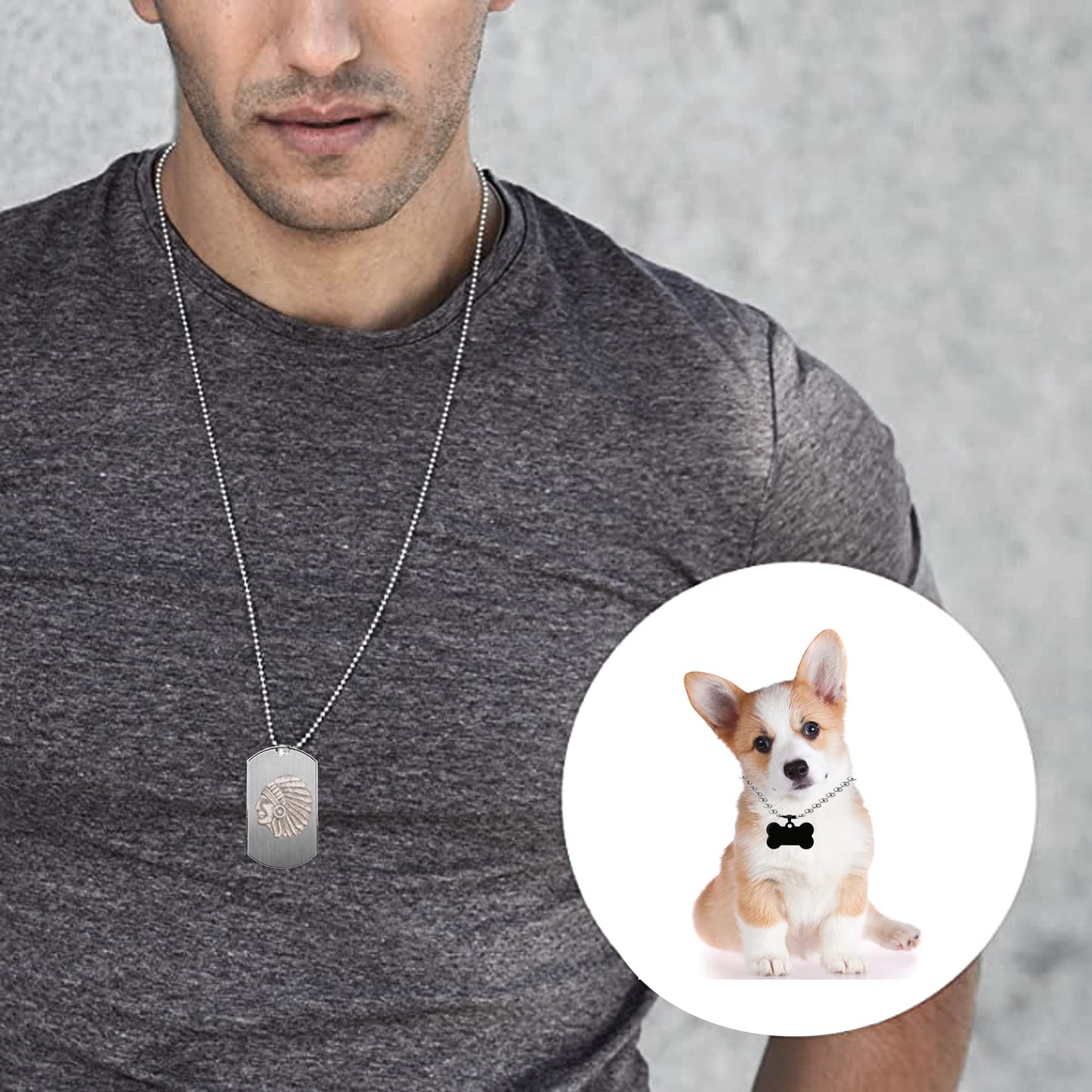 Stainless Steel Ball Chain, Necklace Chain Ball Bead, 55ft Bead Chain Ball Chain Bulk Bead Chain with 100 Pcs Matching Connectors Clasps for Necklace Hanging, Dog Tag, DIY Crafts, 2.0mm Diameter