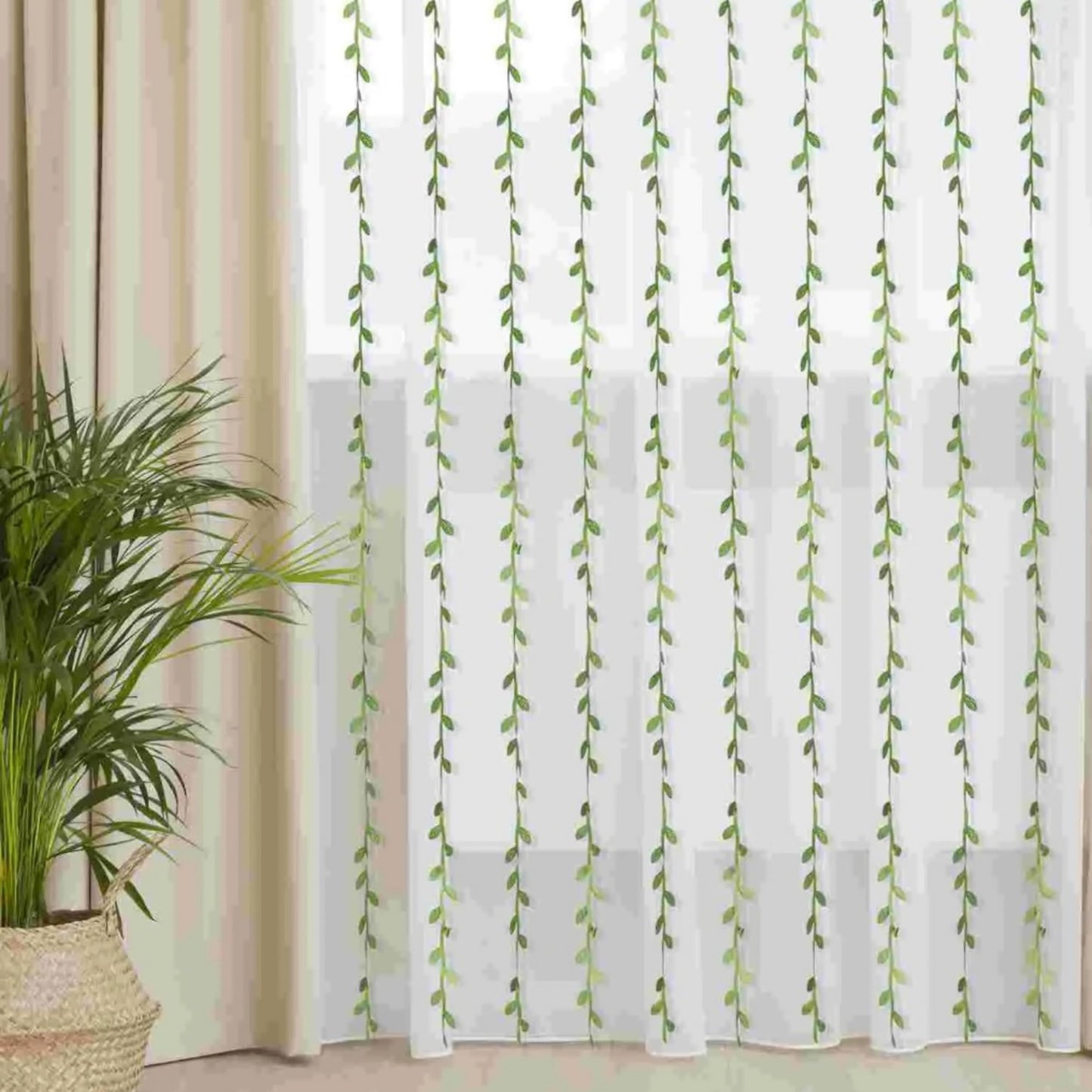 20 Yard Fabric Ribbons Roll Green Leaf Tape 1" Width Artificial Olive Trim Tape for Gift Wrapping Craft DIY