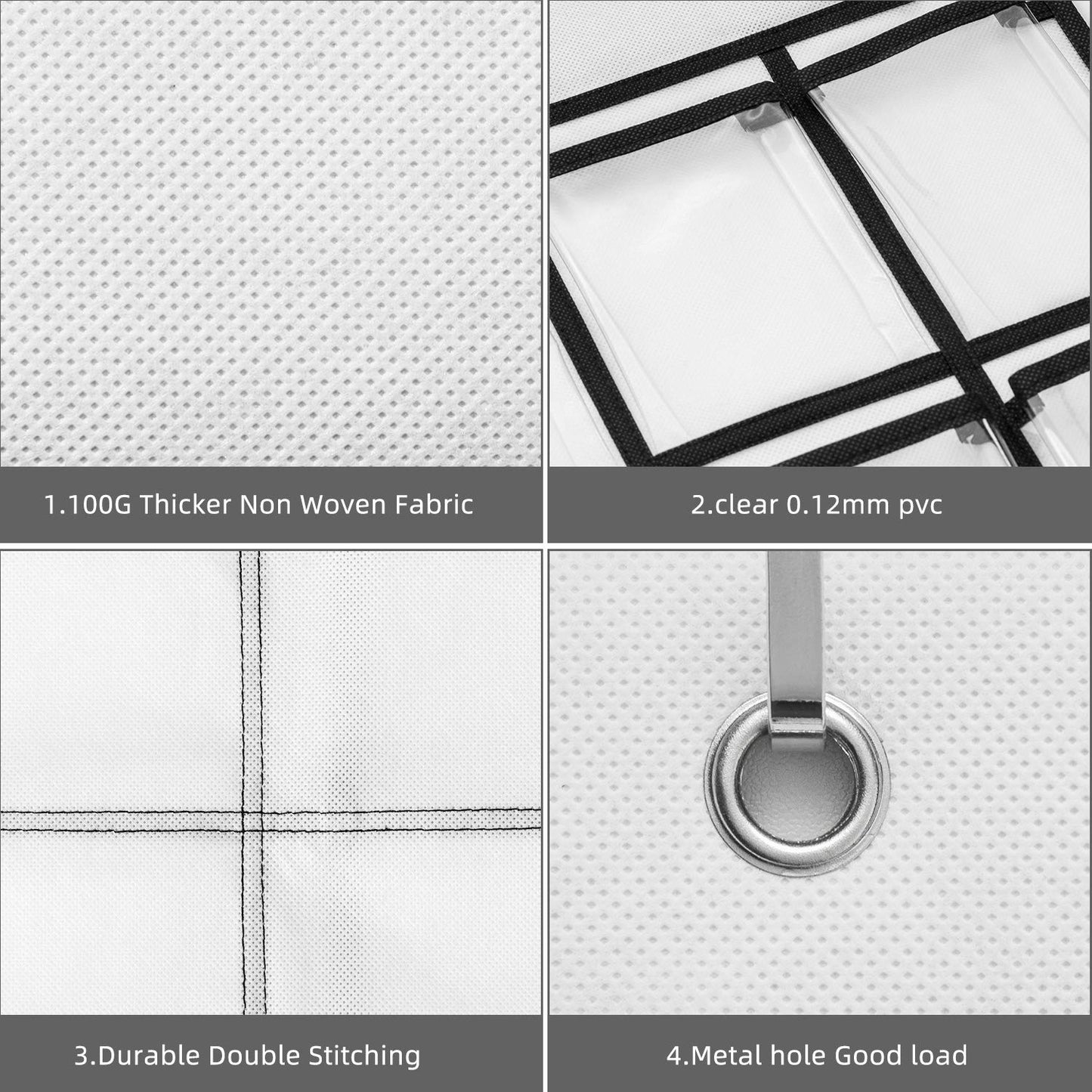 SAVERHO 36 Clear Pockets Classroom Pocket Chart for Cell Phones, Pocket Chart for Calculator Phone Holder with 36 Number Stickers and Hooks (White)