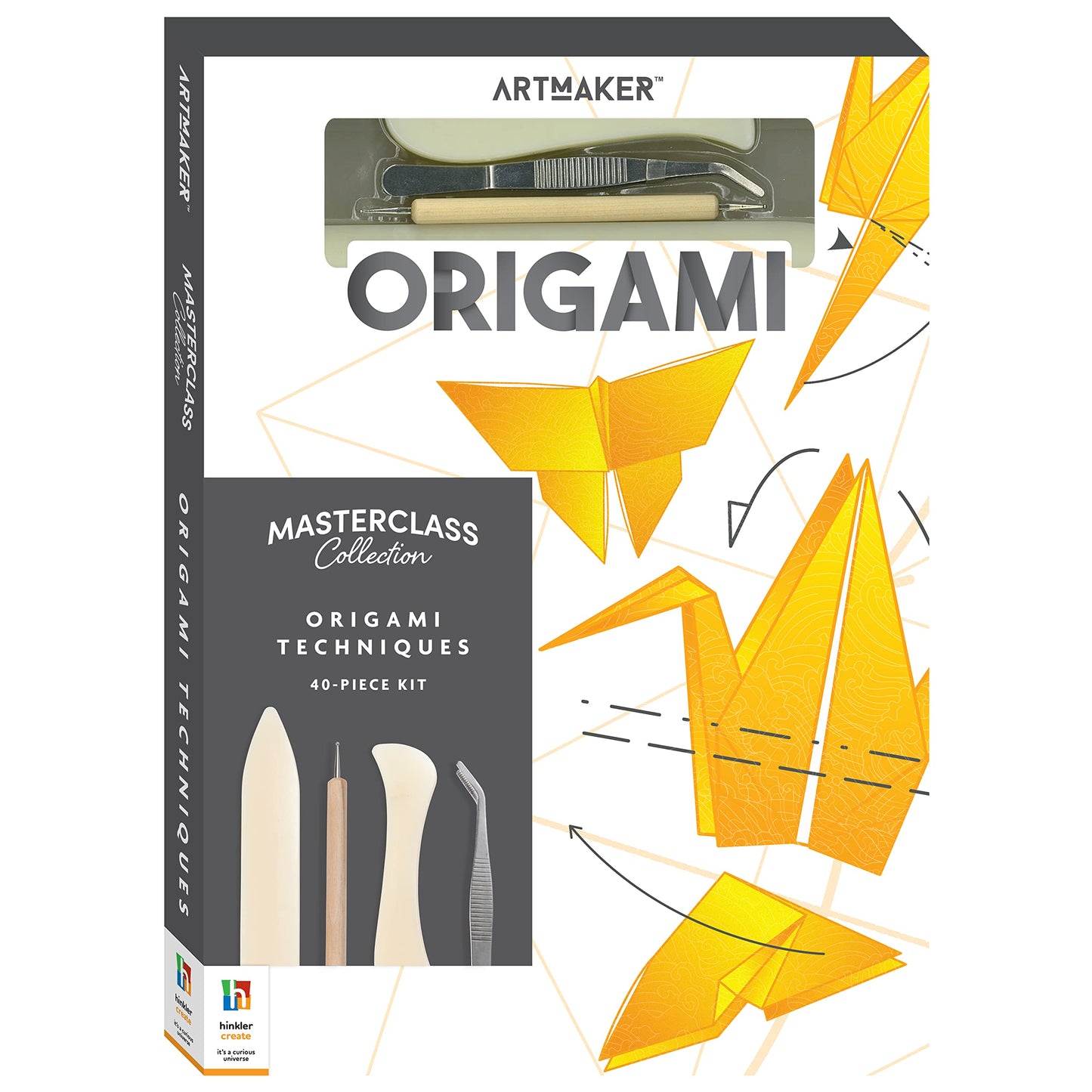 Hinkler Art Maker Masterclass Collection: Origami Techniques Kit - Beginner to Advanced Origami - Japanese Art - Origami Guide - Craft Kits - Arts and Craft for Adults