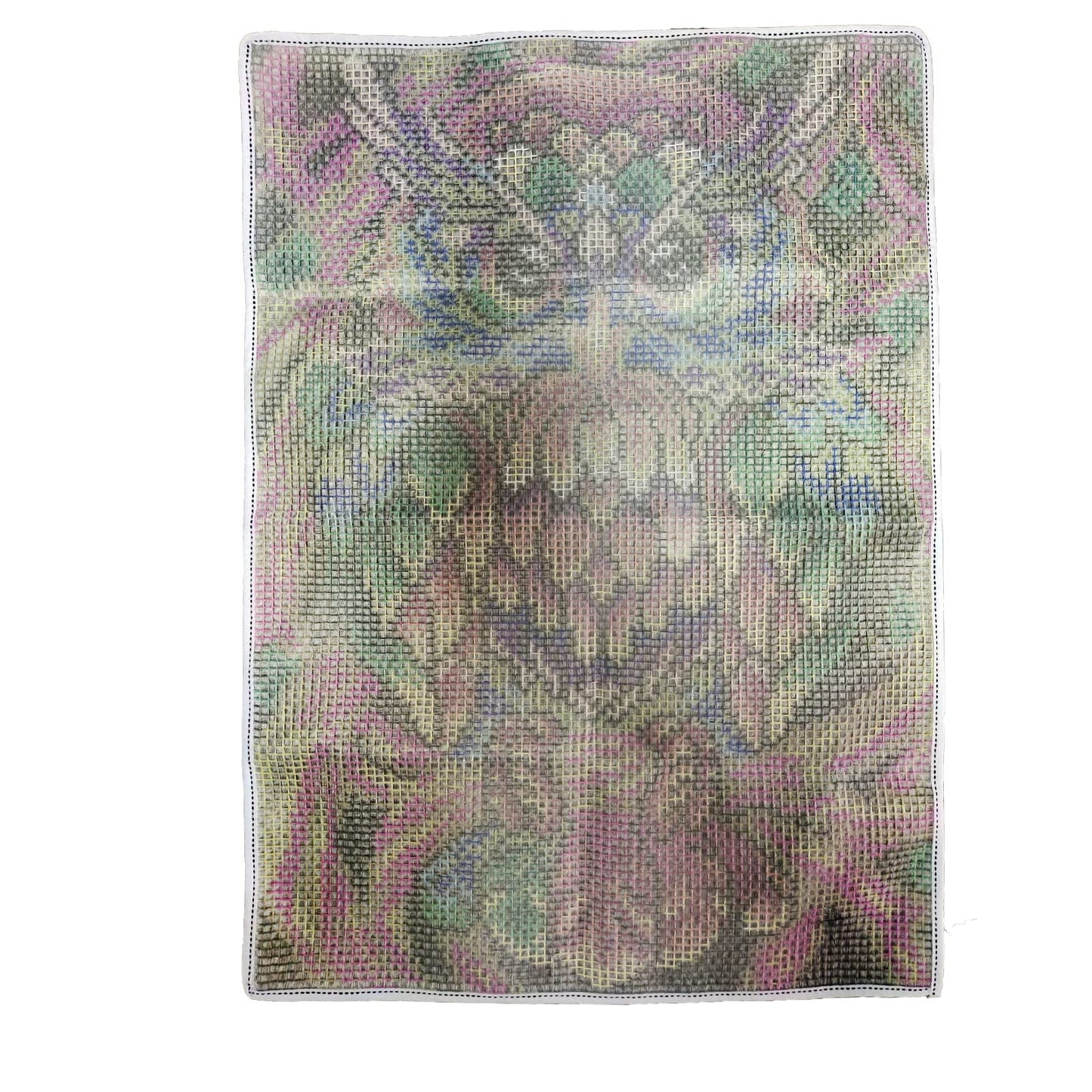Latch Hook Rug Kits for Adults, Colorful Owl with Preprinted Canvas Pattern DIY Carpet Tapestry Rug Cushion Yarn Needlepoint, 22.5X33.5Inch / 58X85cm