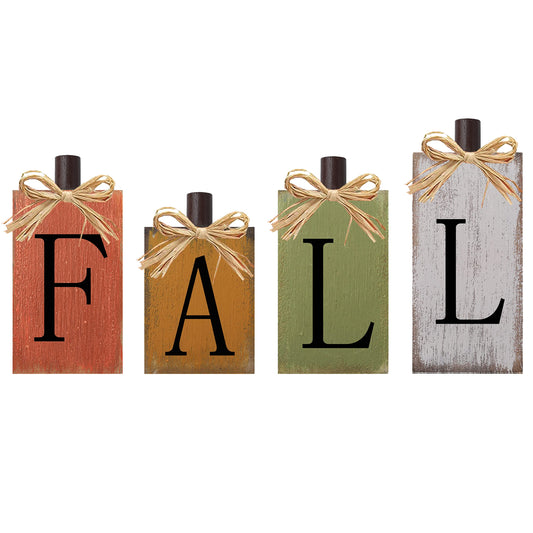 Fall Decorations for Home Thanksgiving Signs Wooden Table Sign Vintage Farmhouse Block Sign Harvest Fall Autumn Home Decor