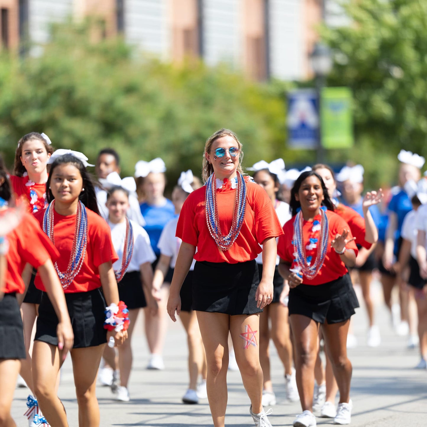 4th of July Party Favors, 12PCS Independence Day Beads Necklaces Bulk, Fourth of July Red Blue Silver Beads Necklace, Patriotic 4th of July Beads Bulk for Parade Party Celebration Favors Decorations