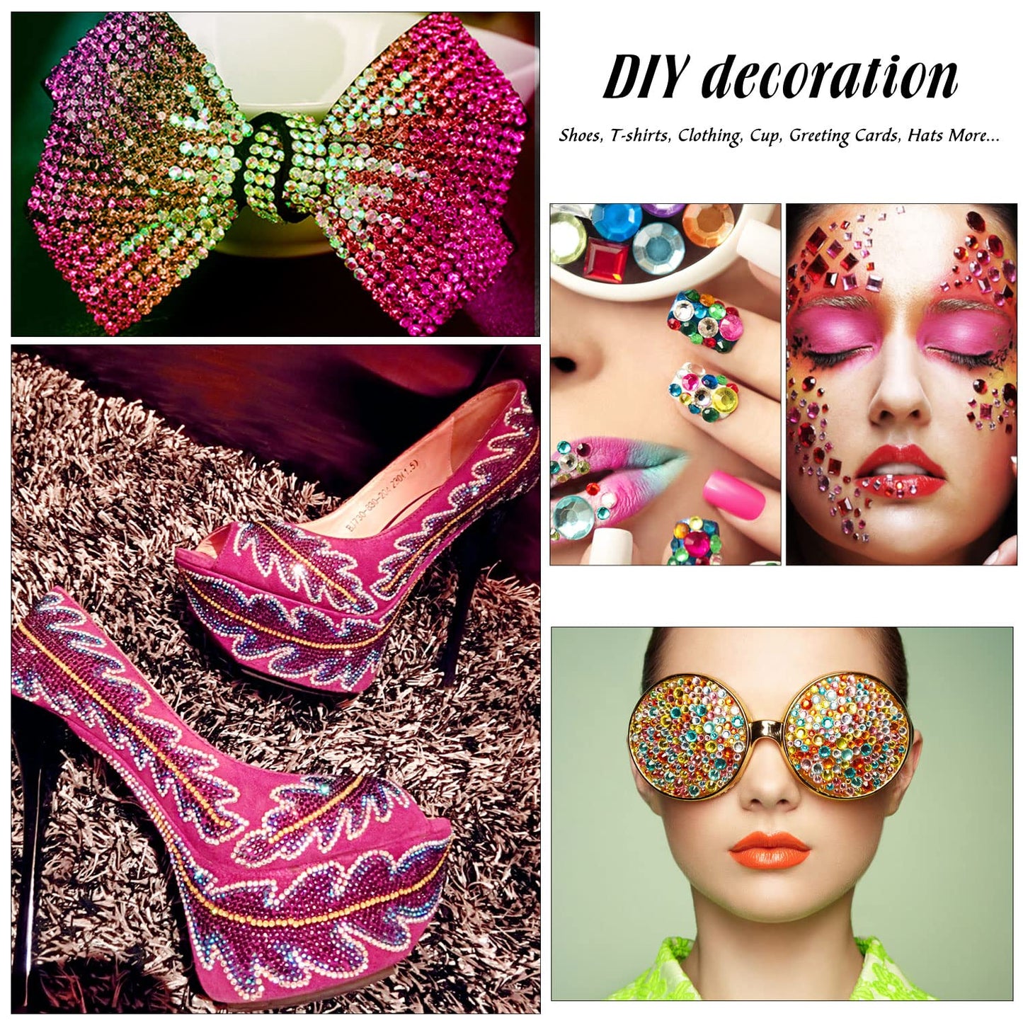 MEIBITE 6796PCS Red Ab Hotfix Rhinestones Crystal Stones Glass for Fabric Clothes Shirts Sparkly Flat Back Round with Tweezers and Picking Pen (SS6~SS30 Set)