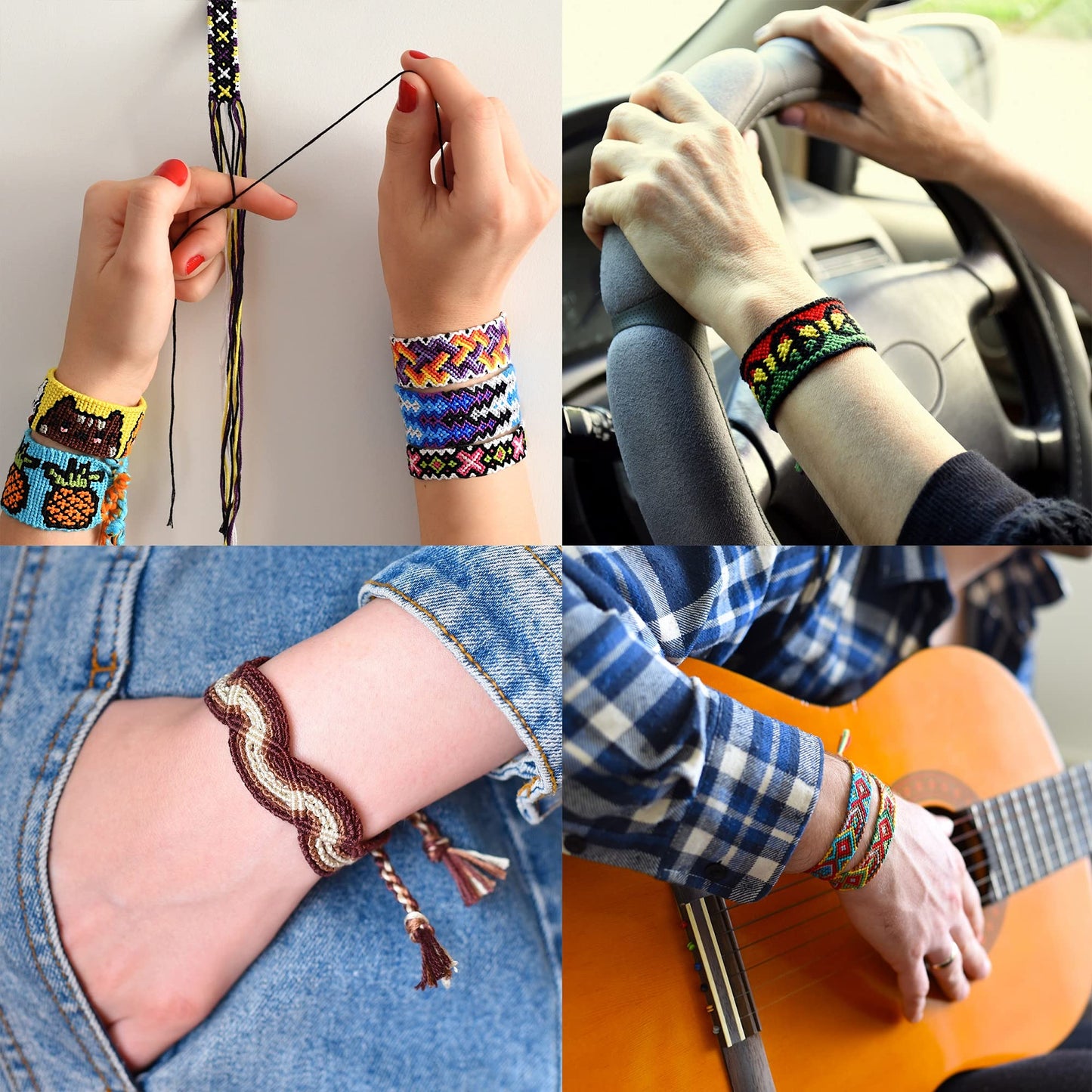 Peirich Embroidery Floss Cross Stitch Supplies, Friendship Bracelets String Kit Embroidery Floss Kit Cross Stitch Kits with Organizer Sewing Boxes Cross Stitch Tools - Gift for Christmas Birthday