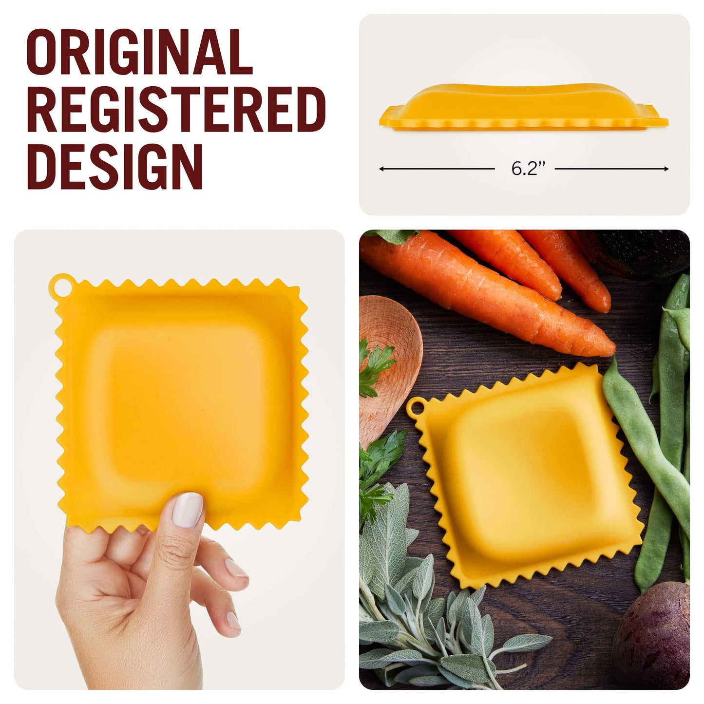 The Original Ravioli-Shaped Spoon Rest | Spoon Rest for Kitchen Counter | Cool and Cute Kitchen Accessories | from a Collection of Different Pasta-Shaped Unique Kitchen Gadgets | by Monkey Business