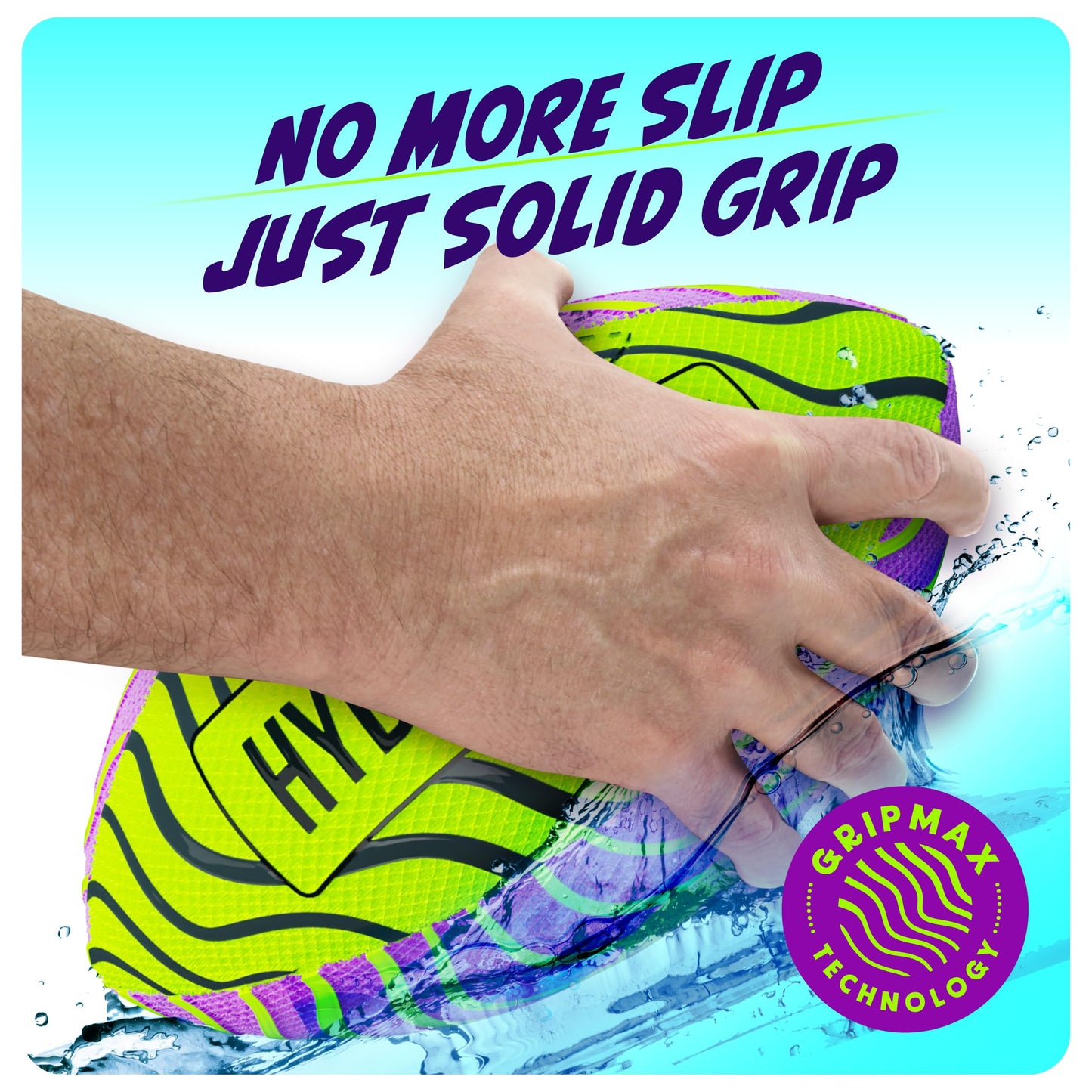 HydroSport Water Football for Pool, Beach, Lake - Waterproof Pool Toys for Kids Ages 8-12 - Teen Boys Gift - Swimming Balls Sports - Family, Teens Boys & Adults Fun - Outdoor Accessories
